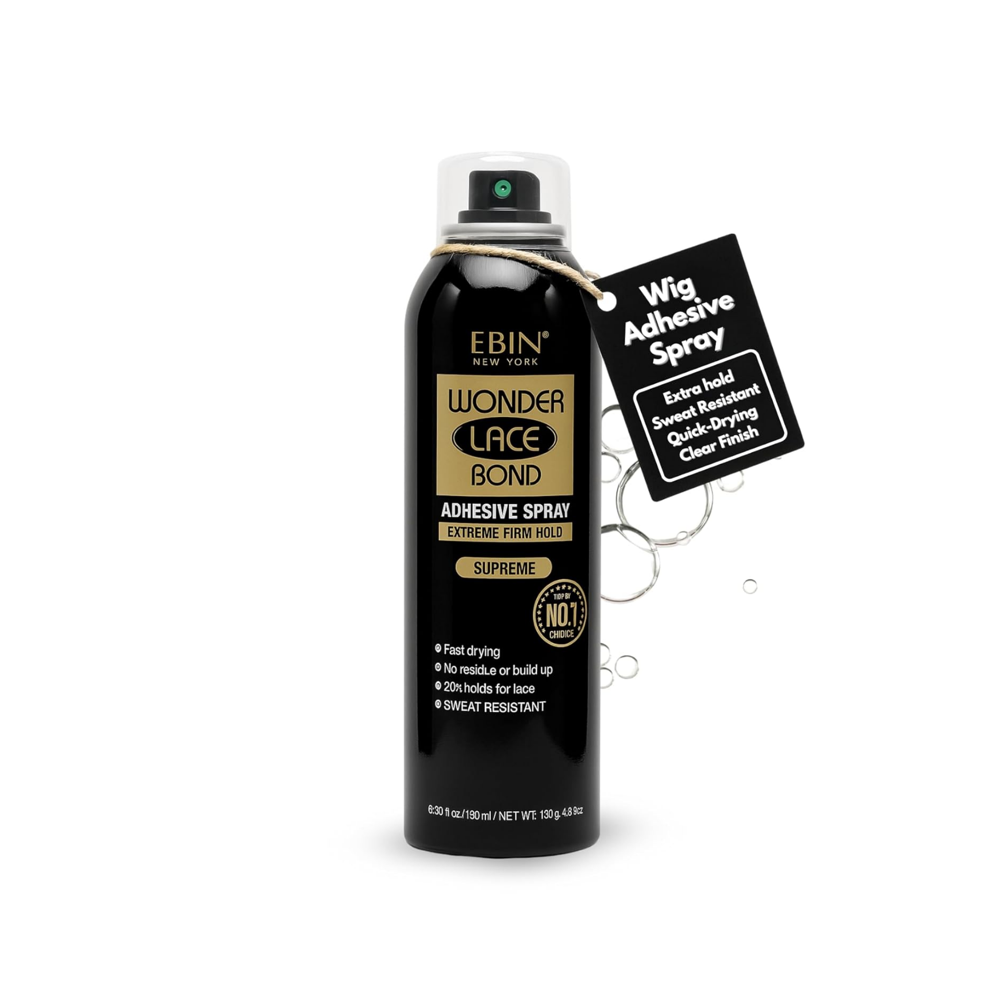supreme lace adhesive spray fast drying strong hold for wigs