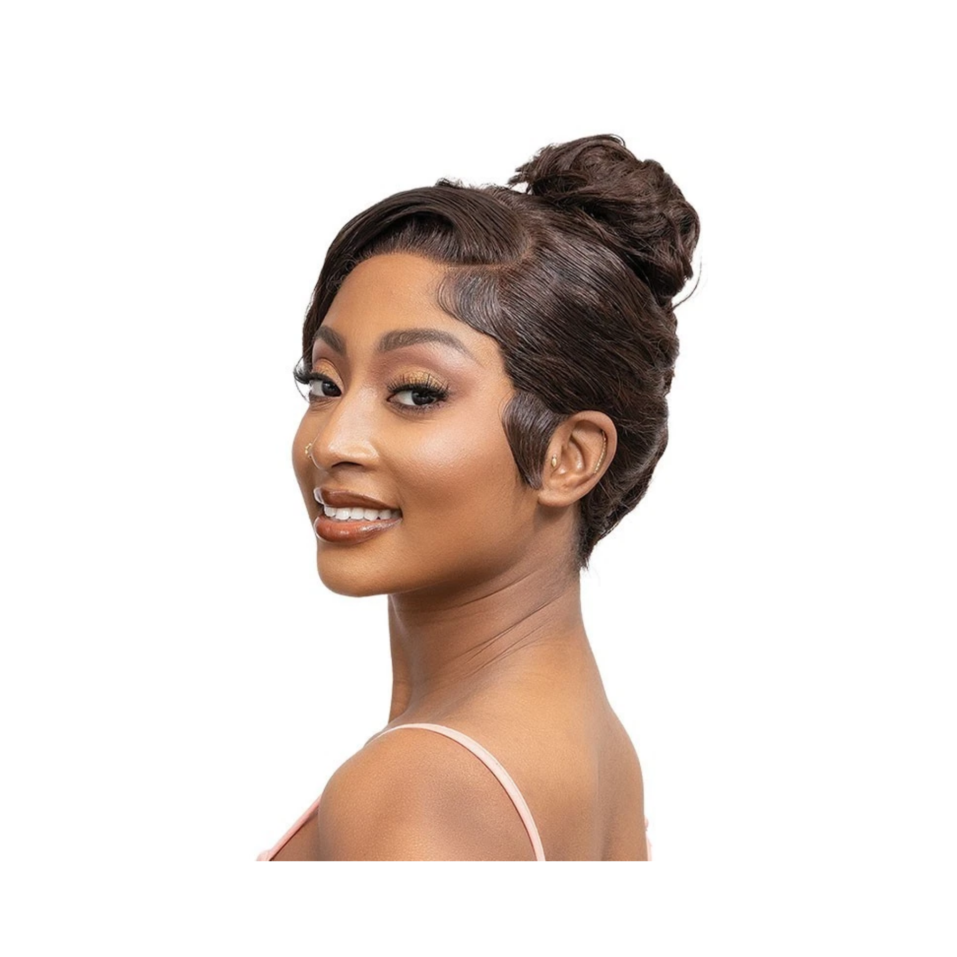  360 lace 13x4 Hayden wig made from virgin remy human hair with glueless HD lace front and natural hairline