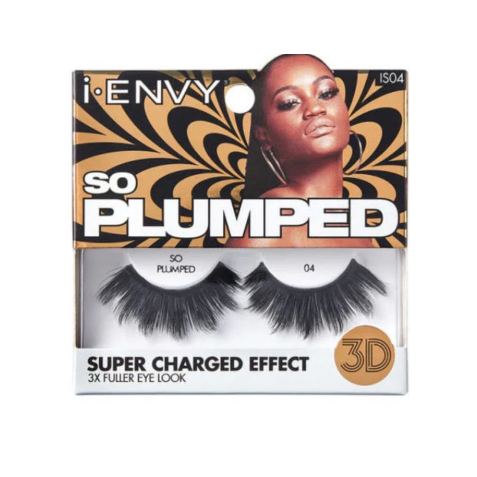 Style 4 3D faux mink false eyelashes with super charged volume and bold eye effect