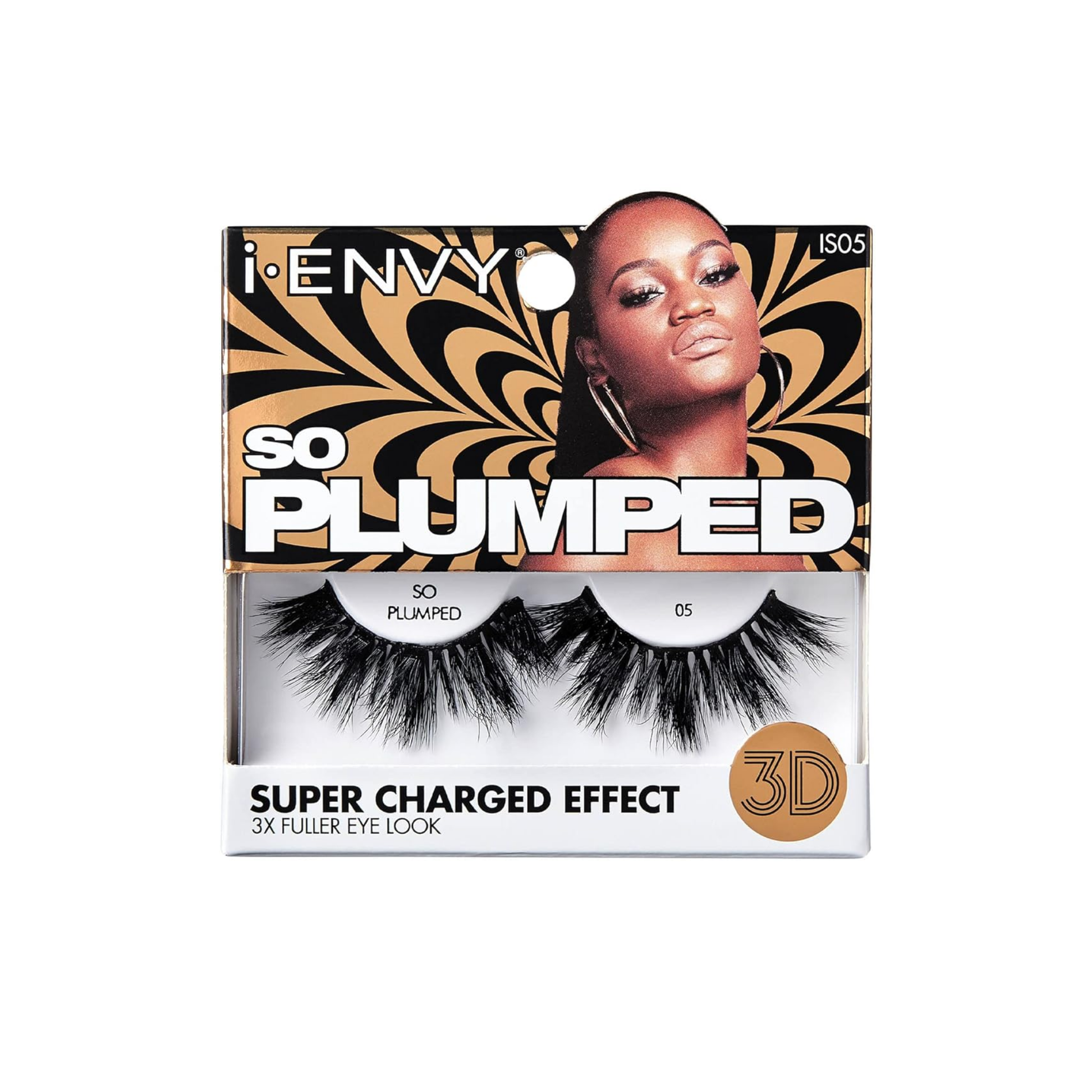 Style 5 3D faux mink false eyelashes with super charged volume and bold eye effect