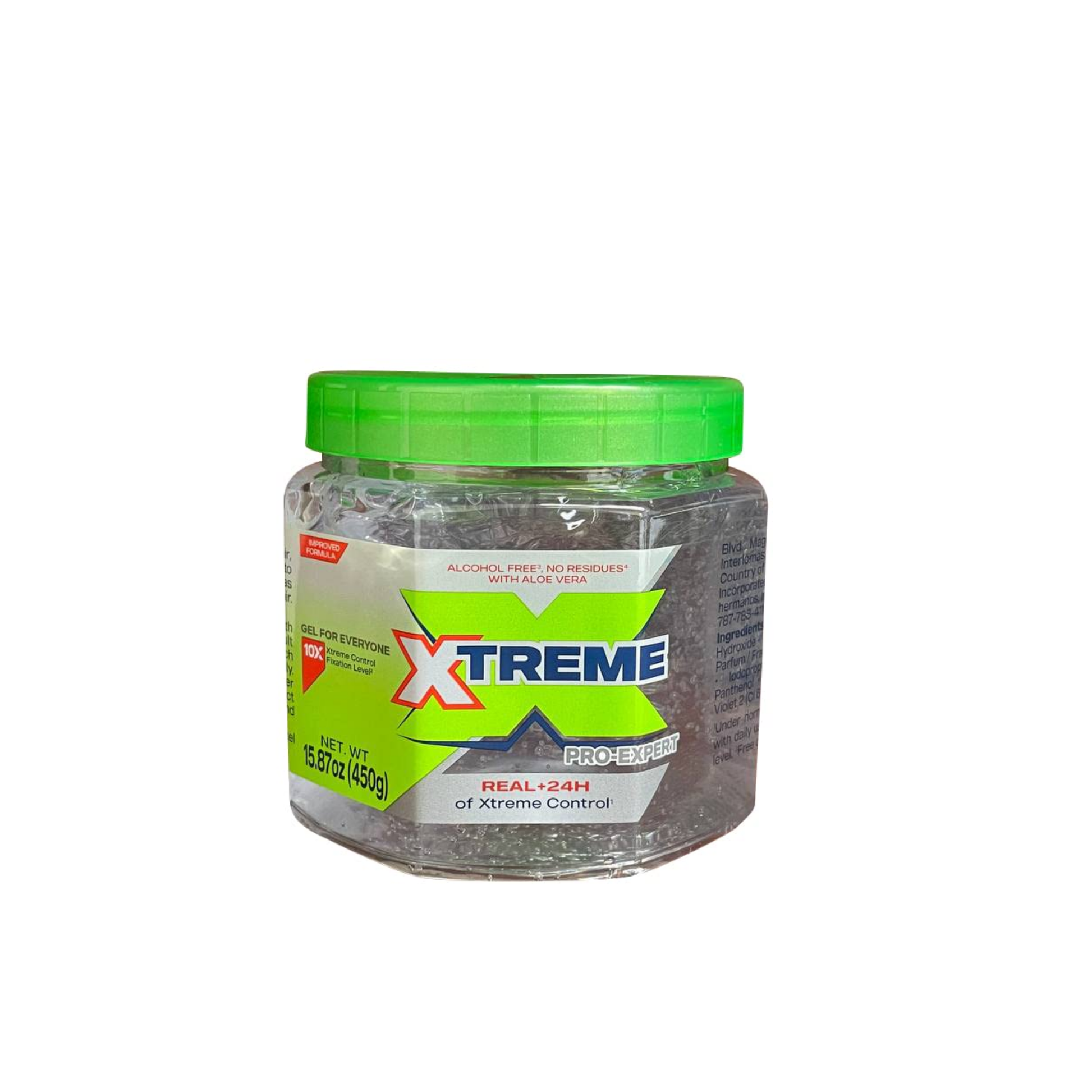 Alcohol-free clear styling gel strong hold 15.87oz with aloe and panthenol for all hair types