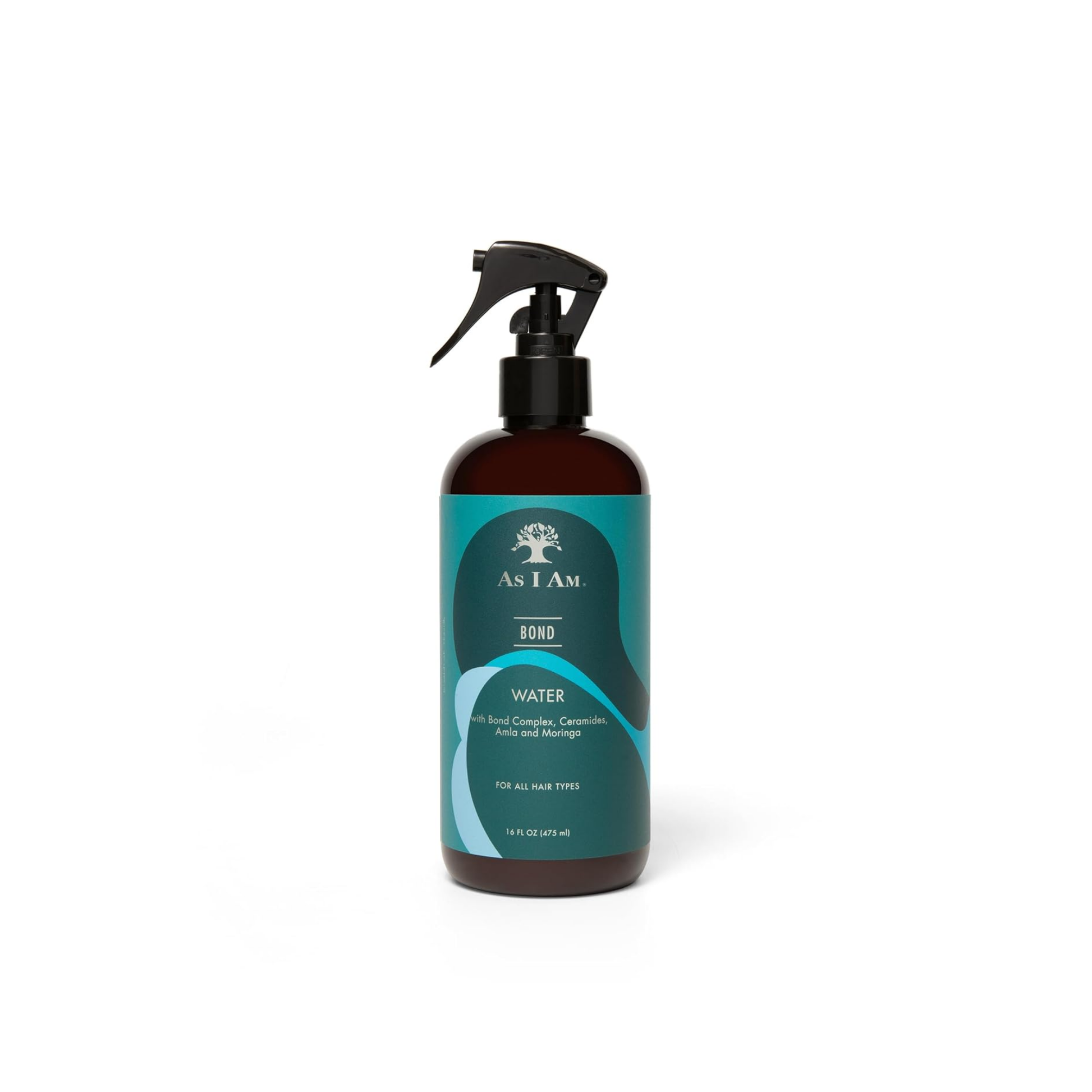 Bond Water Hair Repair Treatment 16 oz with moringa, amla, and ceramides for strengthening and hydrating damaged hair.