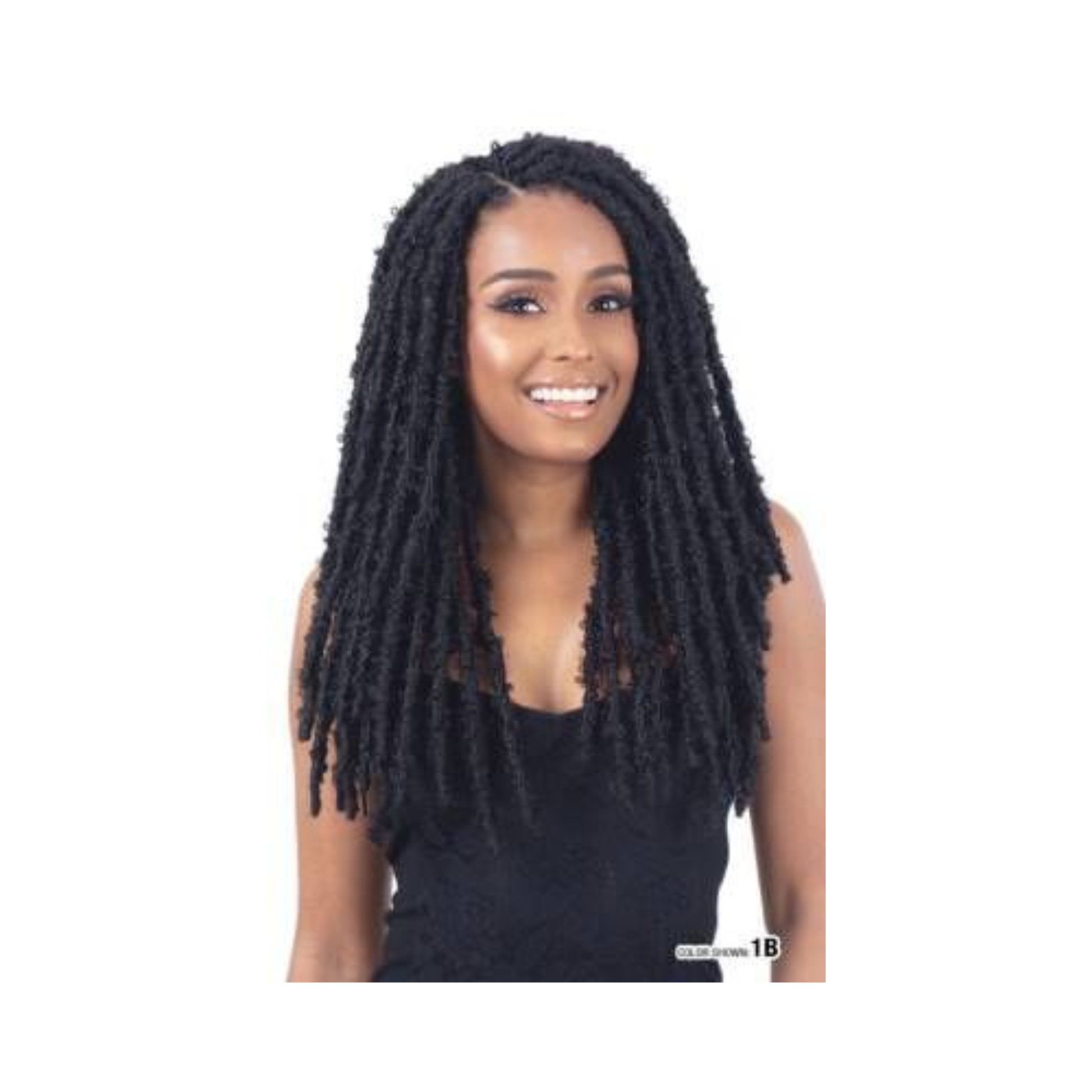 Butterfly loc crochet braid 18 inch textured faux locs for natural lightweight protective styling