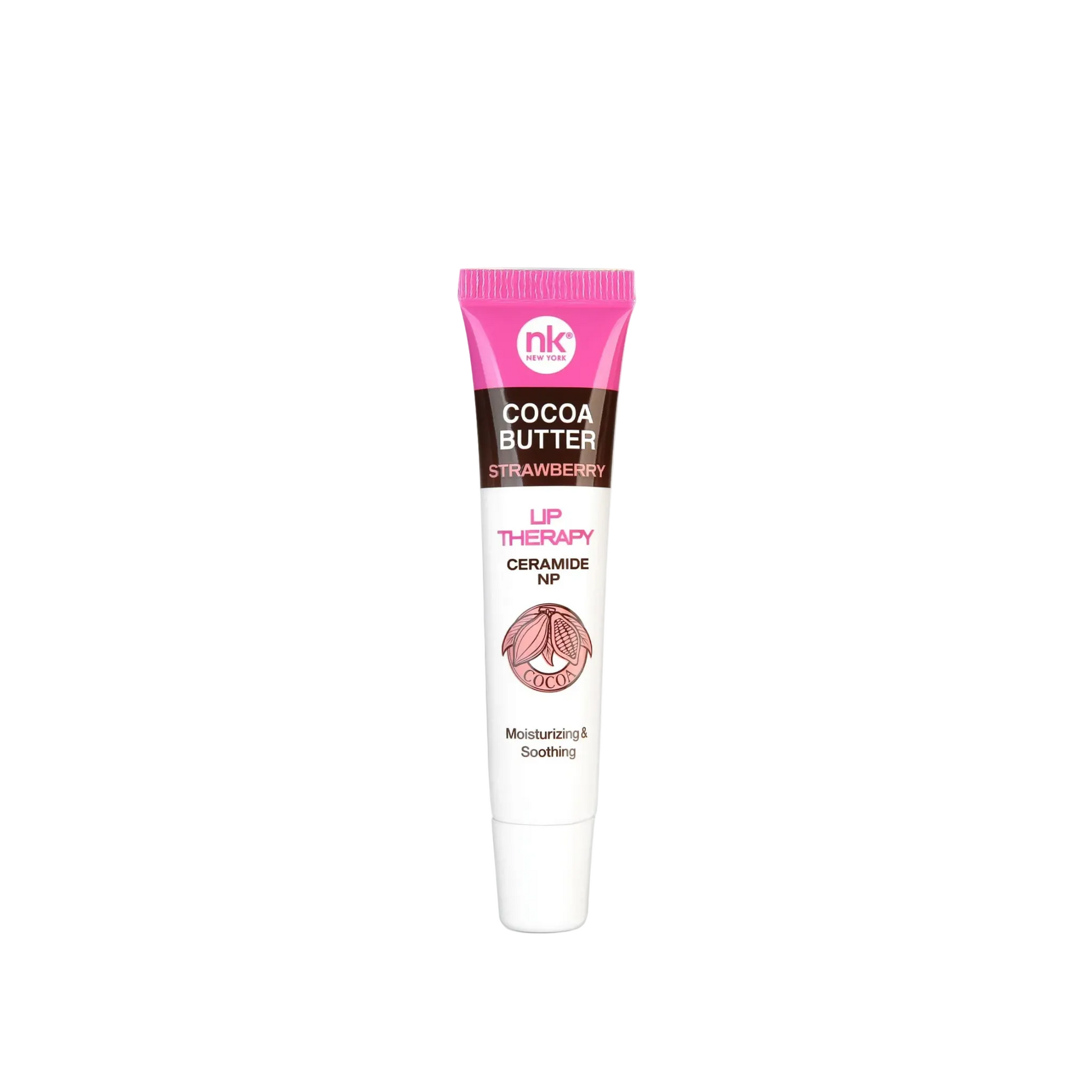 Cocoa butter strawberry lip therapy balm 16 ml for moisturizing and soothing dry lips