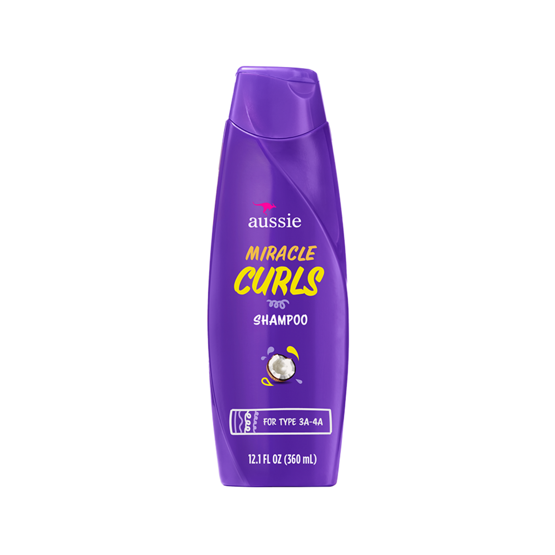 Bottle of curl defining shampoo for curly hair, 12.1 fl oz, designed to enhance and moisturize curls.