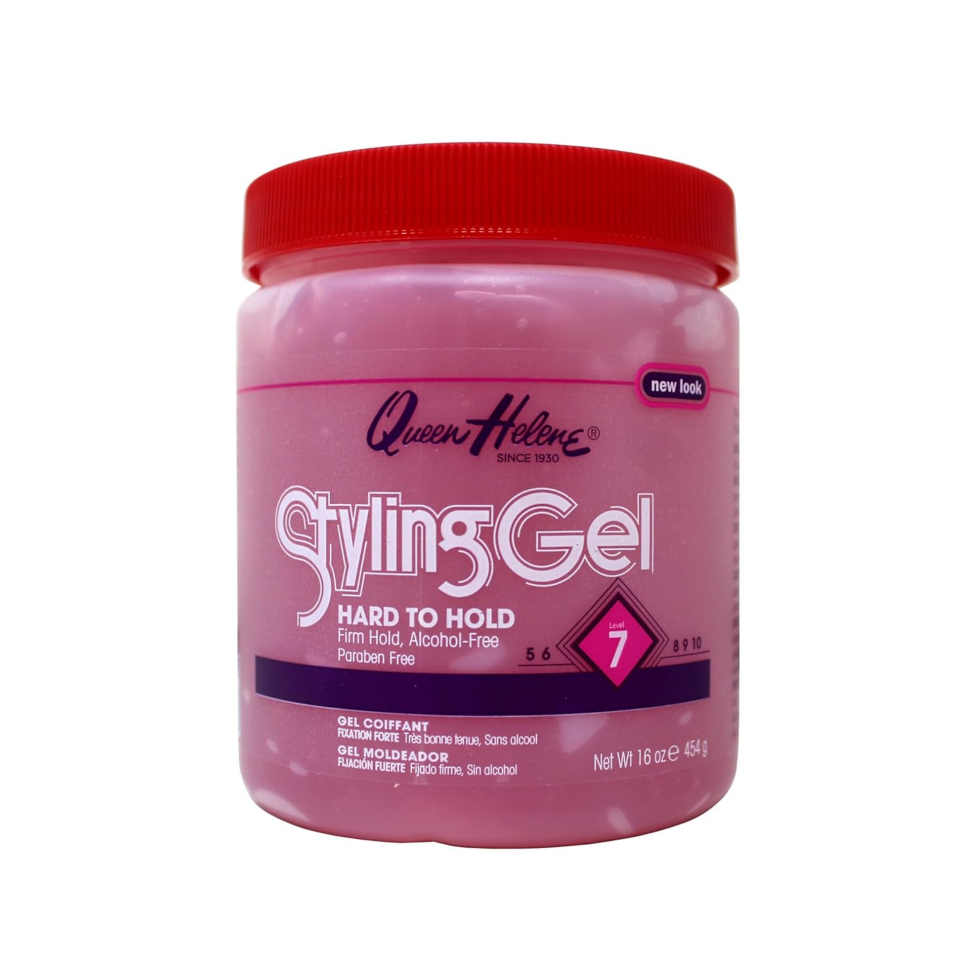 Alcohol-free firm hold styling gel 16oz unscented for all hair types