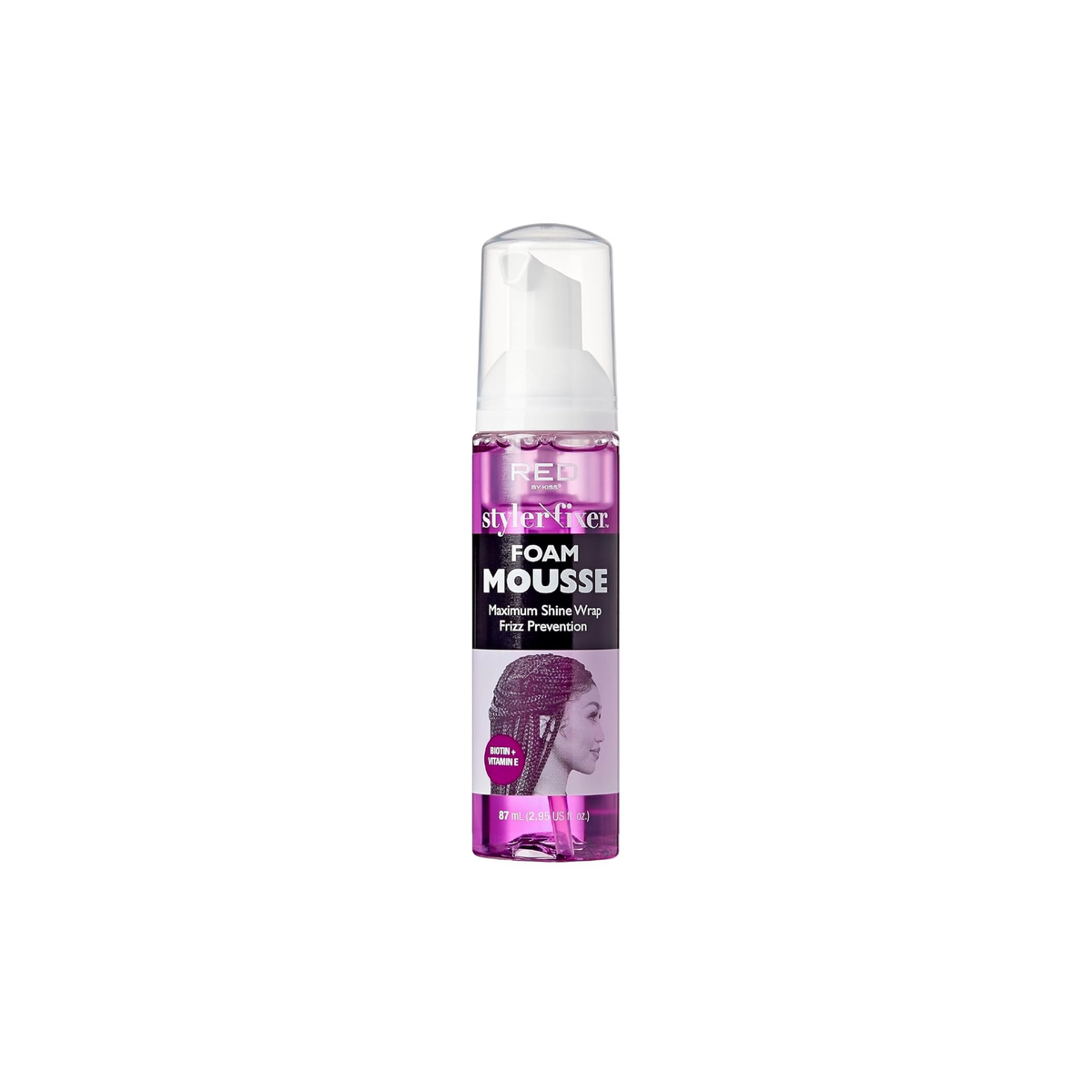 Foaming styling mousse biotin and vitamin E for shine and smooth styles