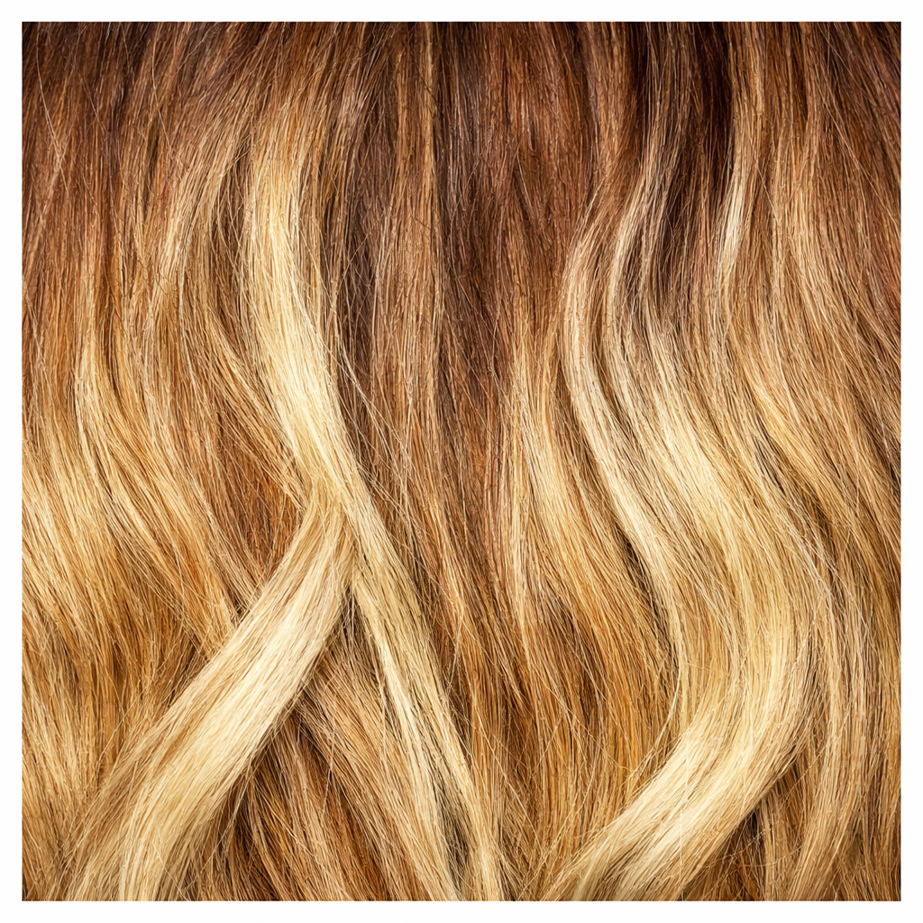 Free part lace front wig strawberry blonde loose wavy medium length heat friendly