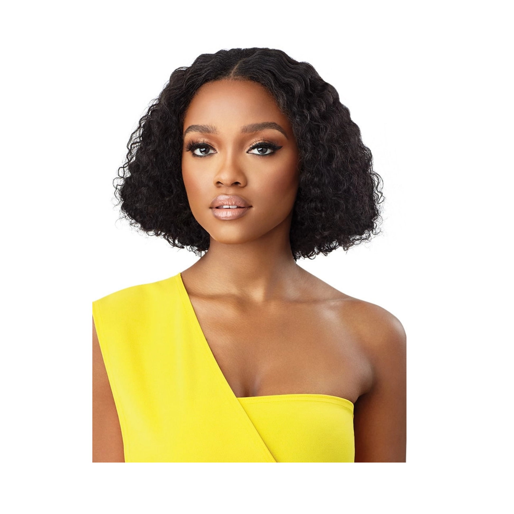 MyTresses Gold Label HH-Dominican Curly 10 inch Leave-Out Wig in Natural Brown