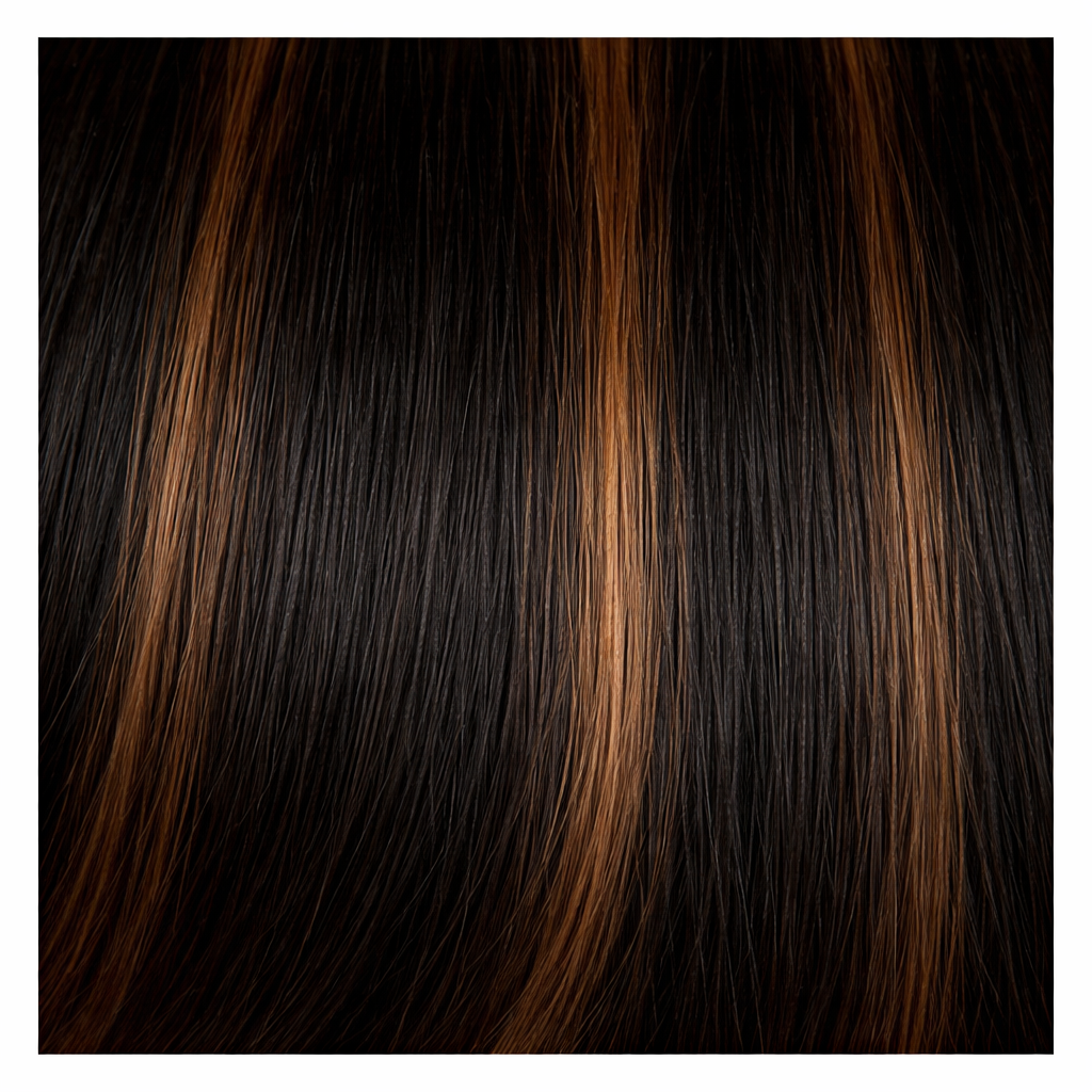 Human hair blend 13x4 Swiss lace front wig MBLF190 CARMELA in color FS1B/30 with long curly style and natural texture