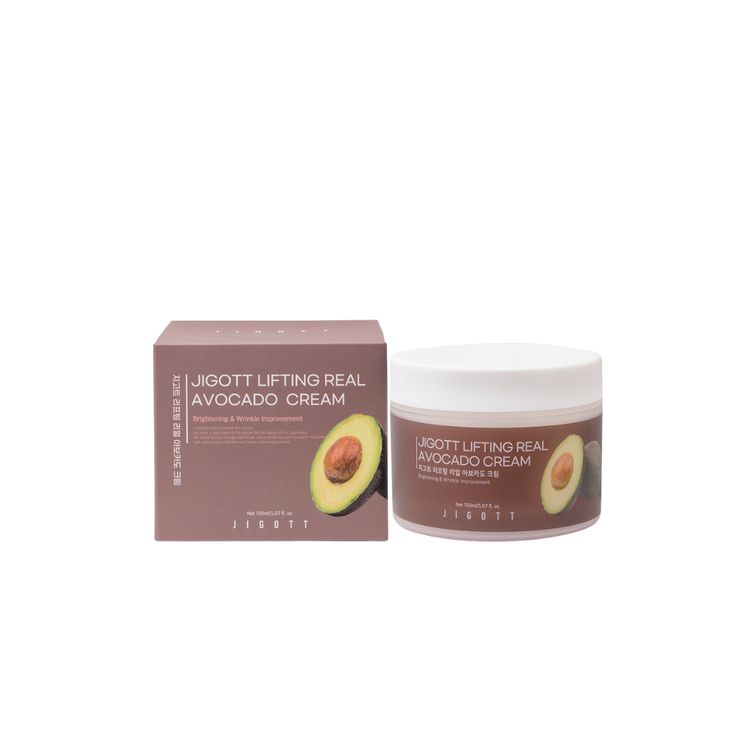 Lifting real avocado face cream 150ml for moisturizing, nourishing, and softening all skin types