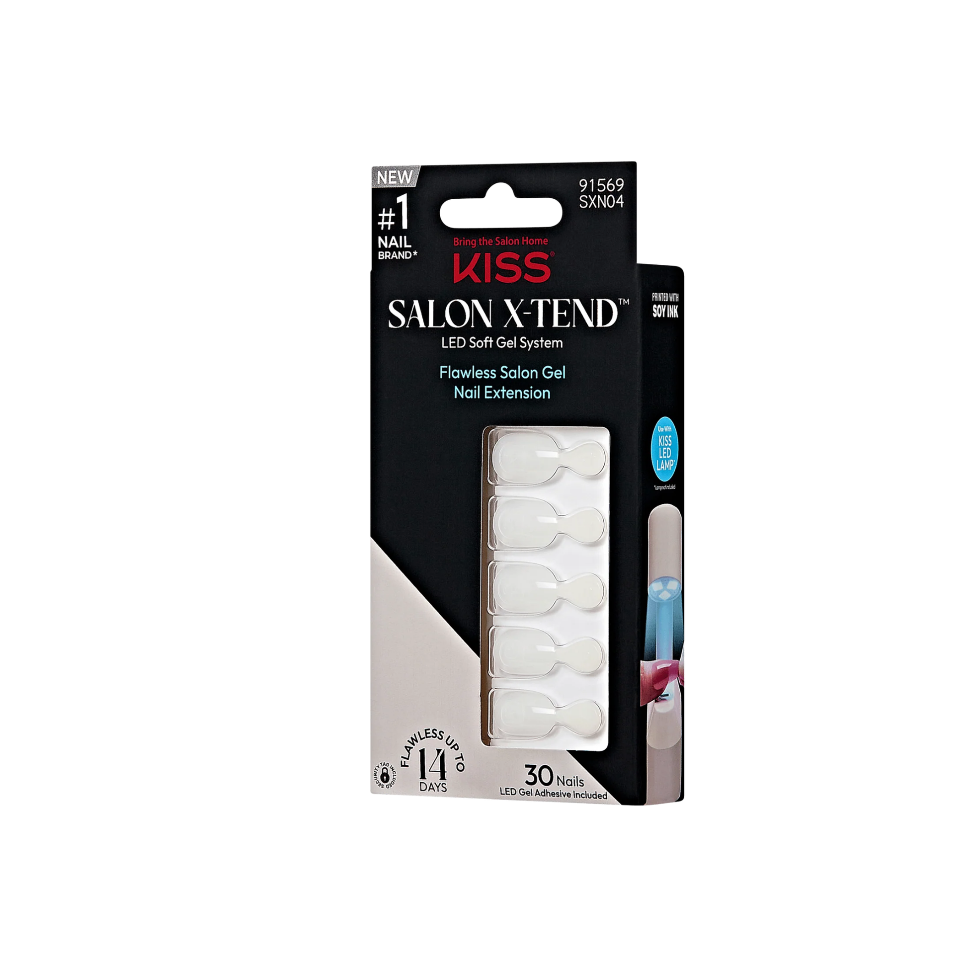 KISS Salon X-Tend Gel Extension Kit – Keep It Clear Oval Nails Packaging