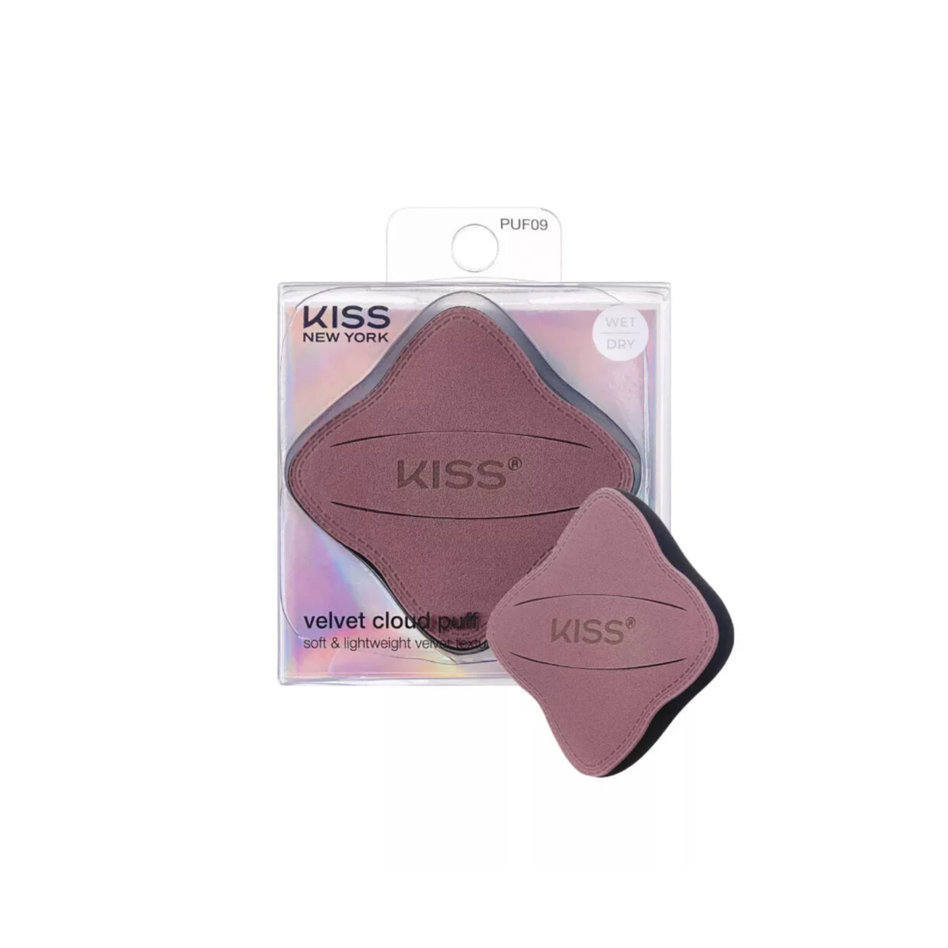 Kiss velvet cloud square air cushion puff for smooth liquid and powder makeup blending