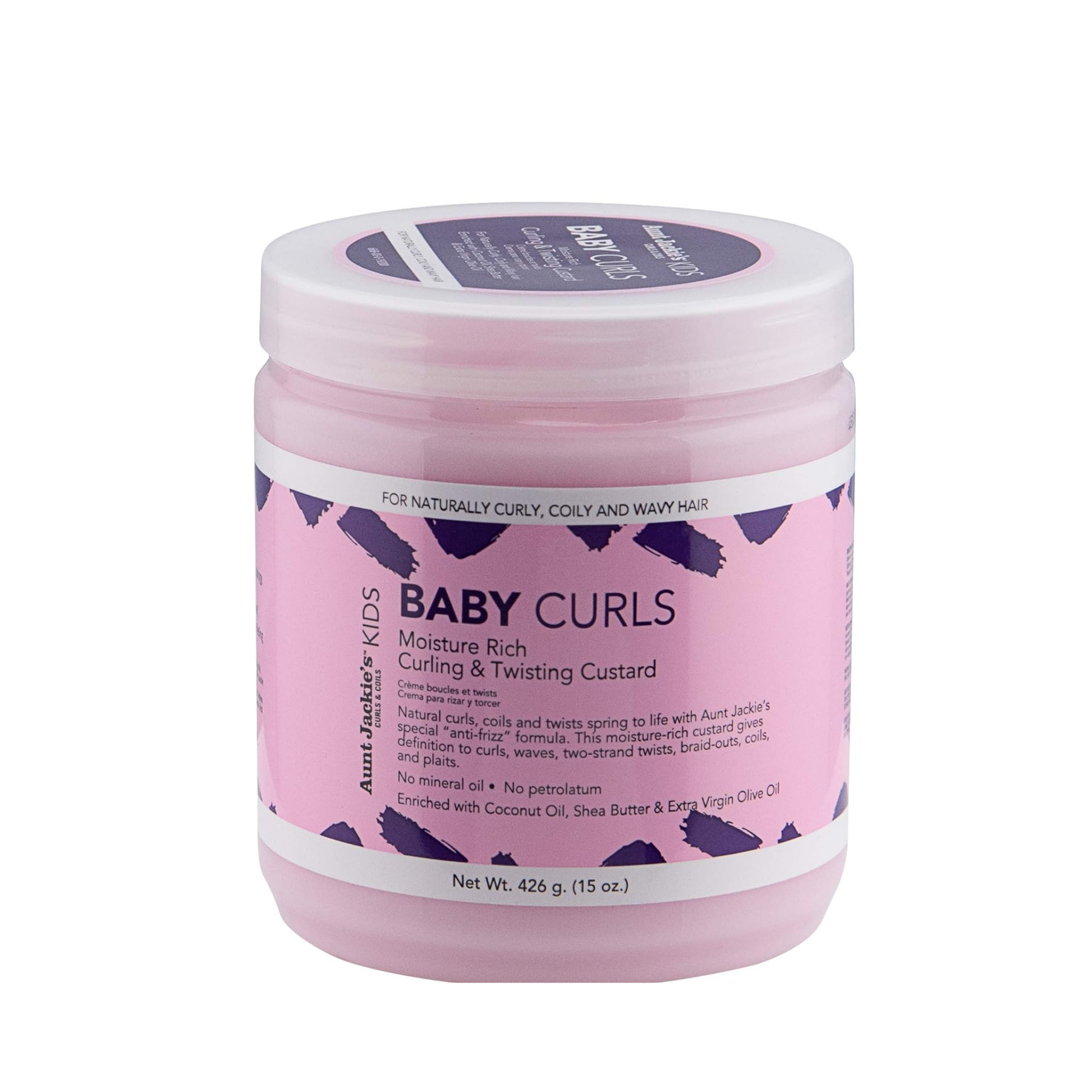 Kids curling and twisting custard for natural curly hair 15oz