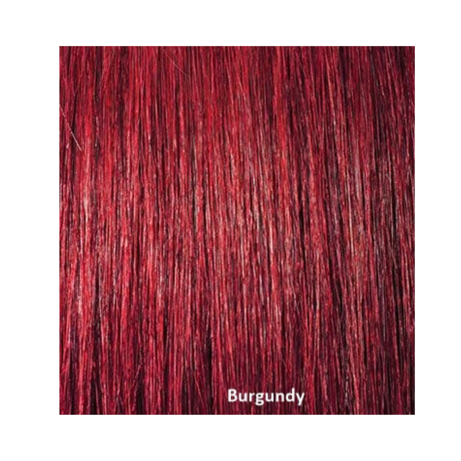 Burgundy 20-inch mermaid crochet locs made from Kanekalon fiber for easy boho protective styling.