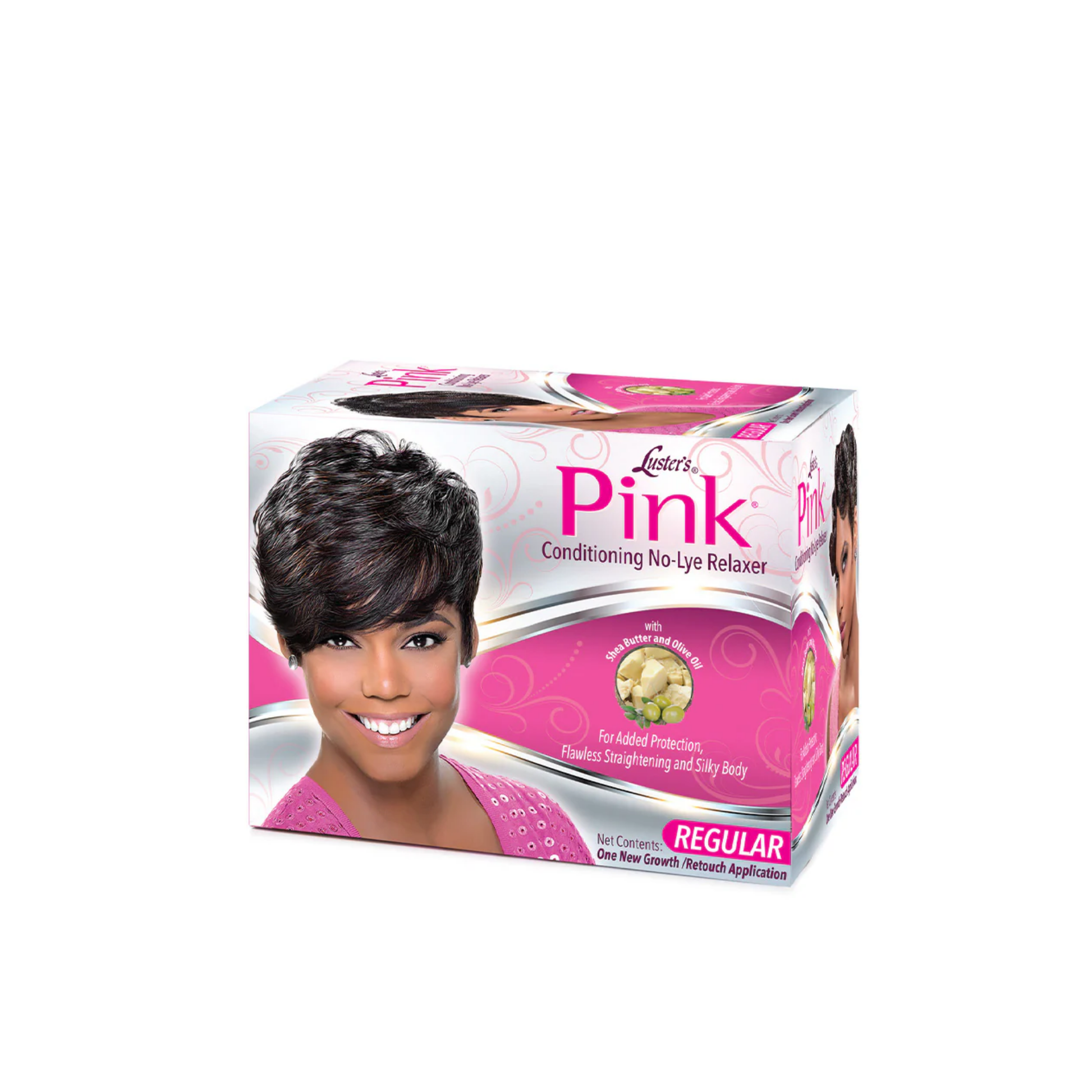 No-lye conditioning relaxer retouch kit for new growth smoothing