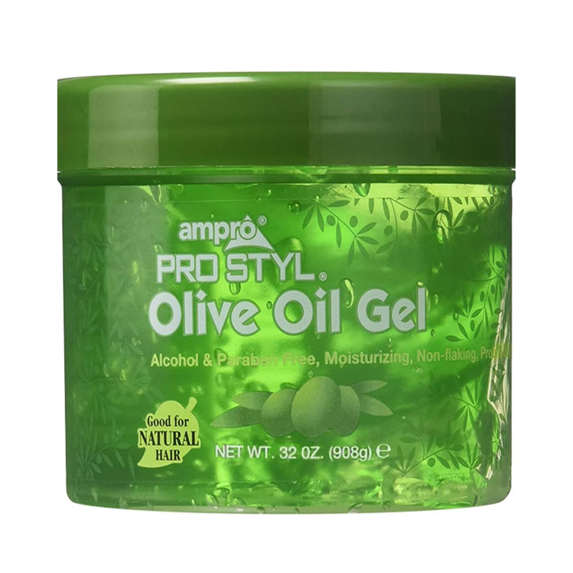 Olive oil styling gel firm non-flaking 15oz for natural or chemically treated hair
