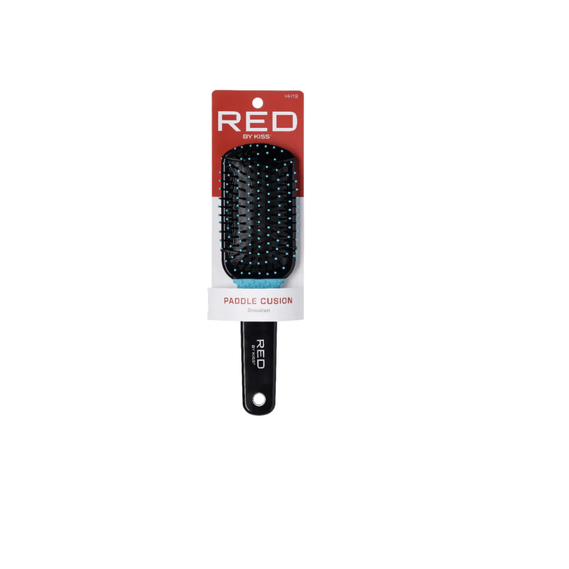 Full-length paddle cushion detangling brush with flexible bristles for gentle everyday smoothing.