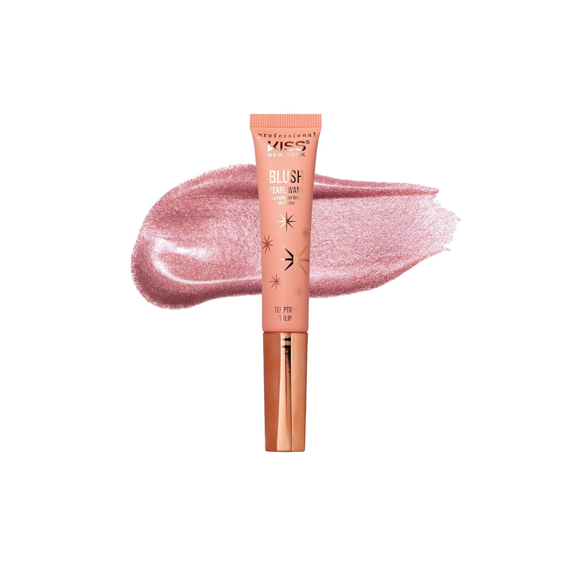 Pearl liquid blush wand tempting tulip shade for soft pink glow