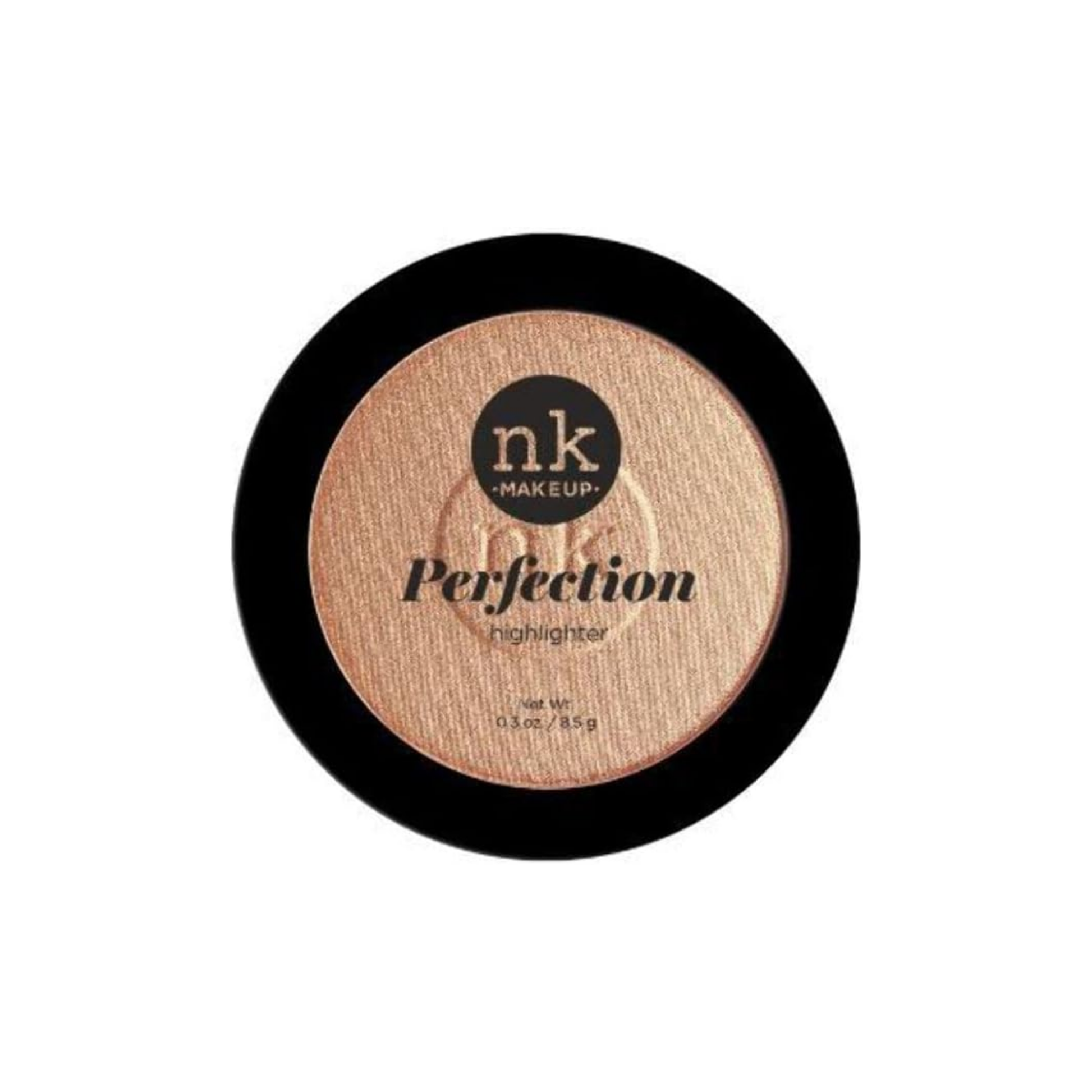Sandstone pressed powder highlighter with soft nude shimmer for natural glow