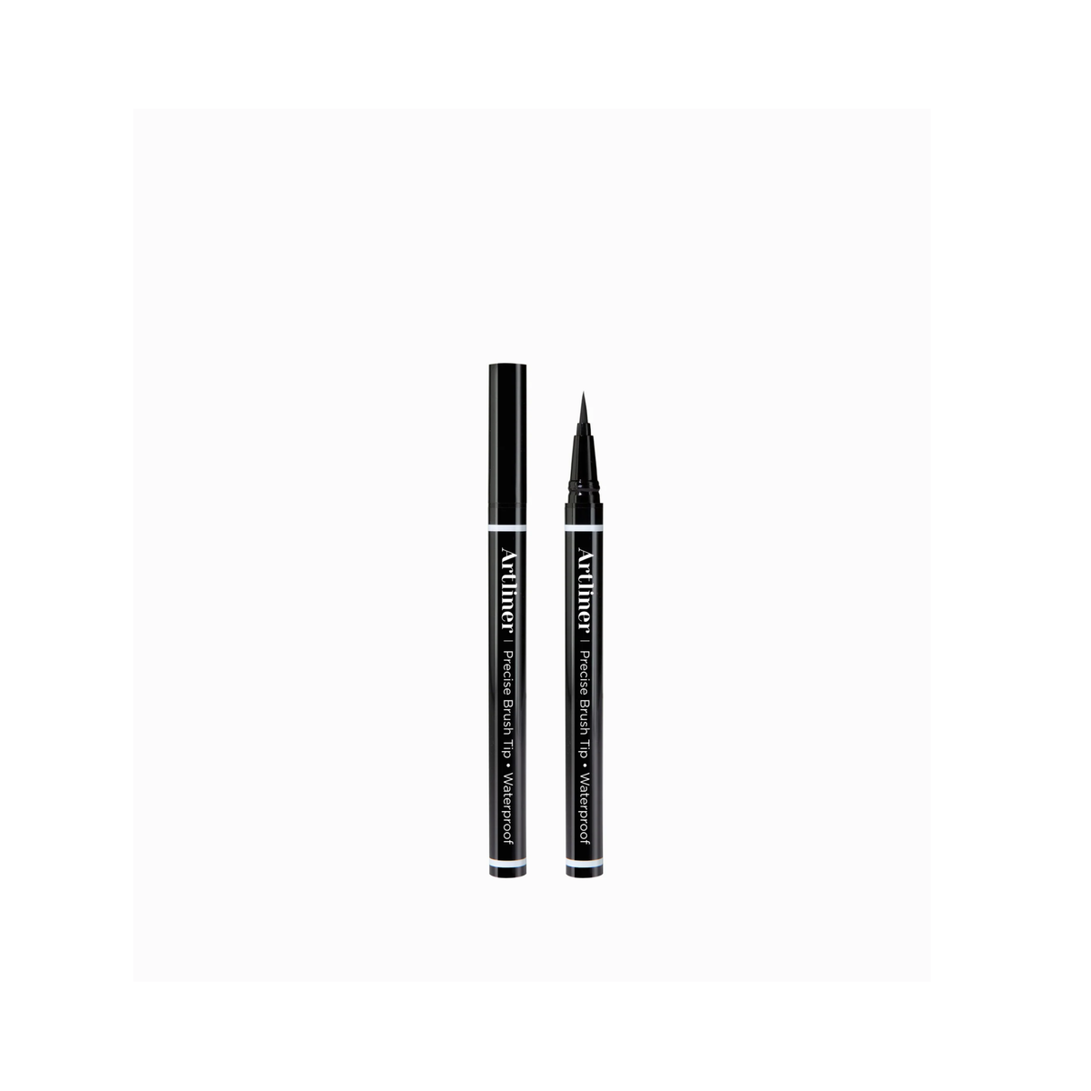 Black waterproof liquid eyeliner pen with precise brush tip – art liner elar01
