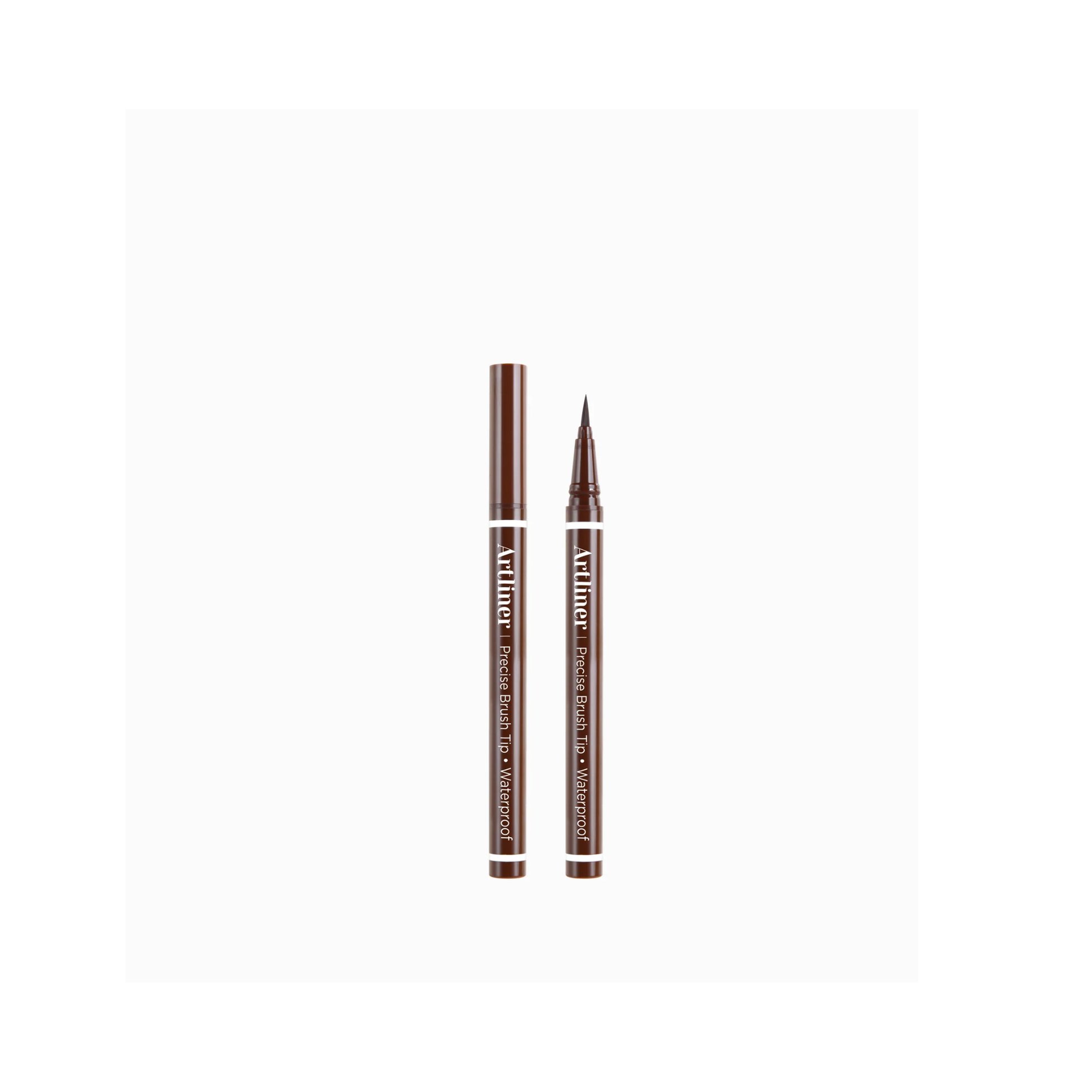 Dark brown waterproof liquid eyeliner pen with precise brush tip – art liner elar02
