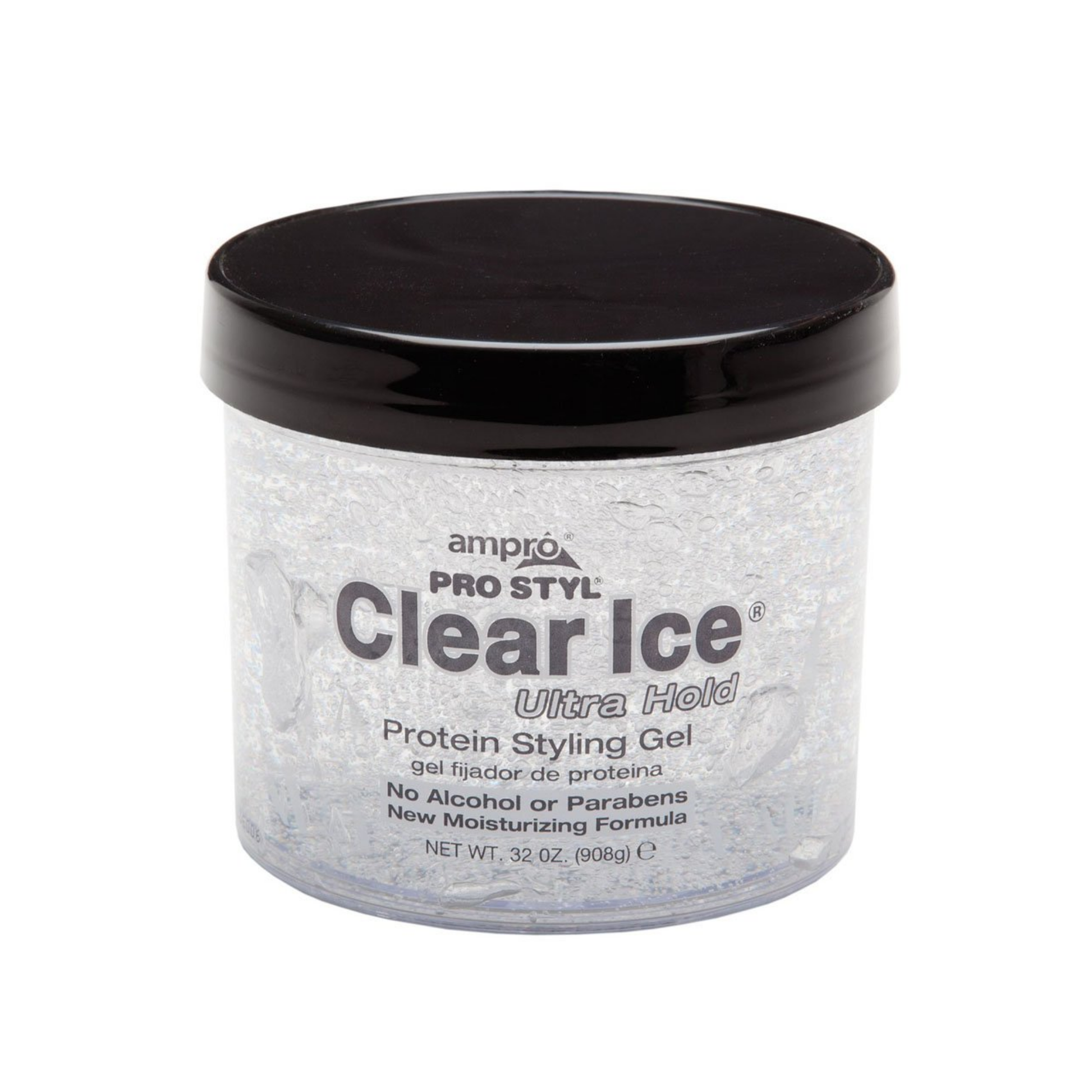 Clear protein styling gel ultra hold 32oz pack of 2 alcohol-free for all hair types
