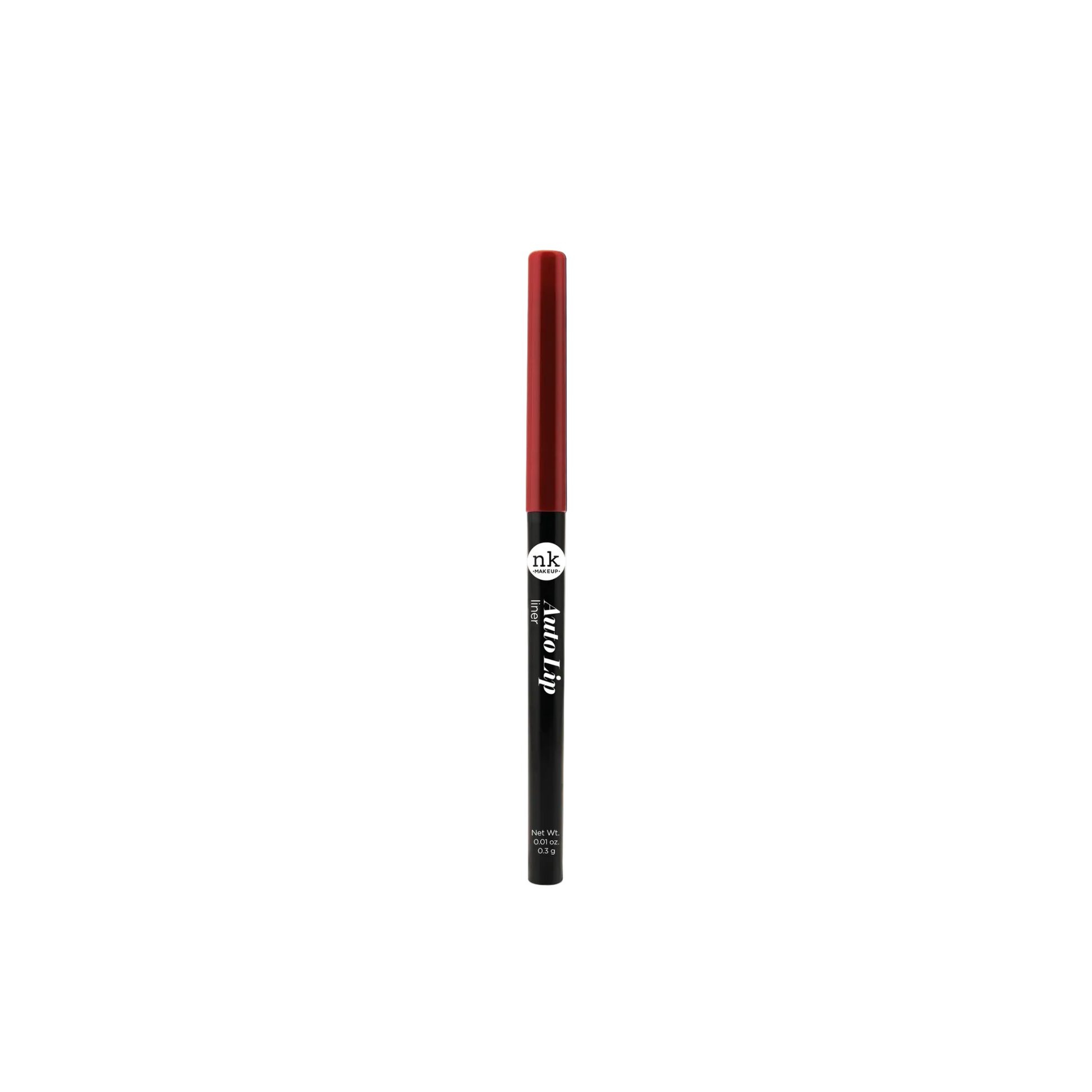 Red auto lip pencil for classic bold lip looks.