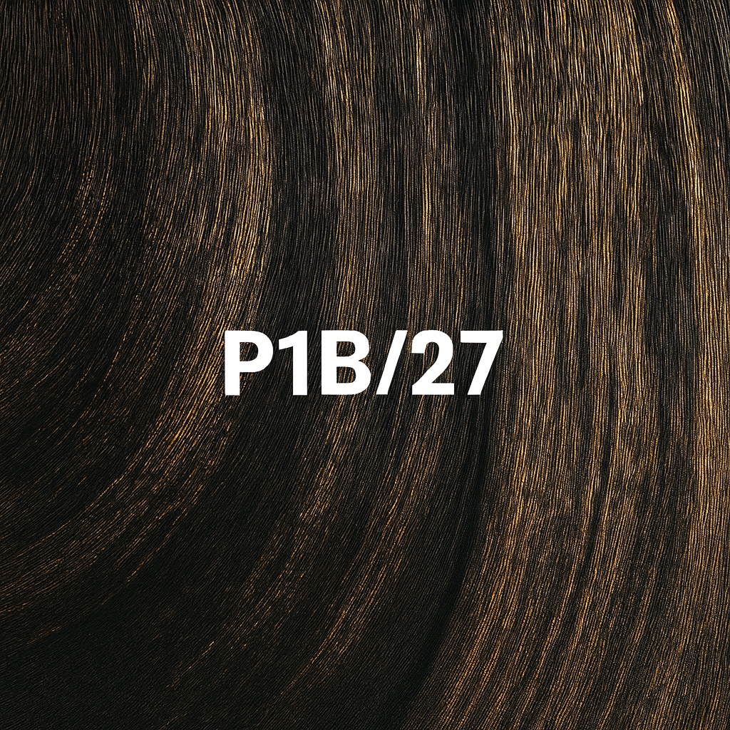 Medium length ripple wave drawstring ponytail in PIB/27 blended shade