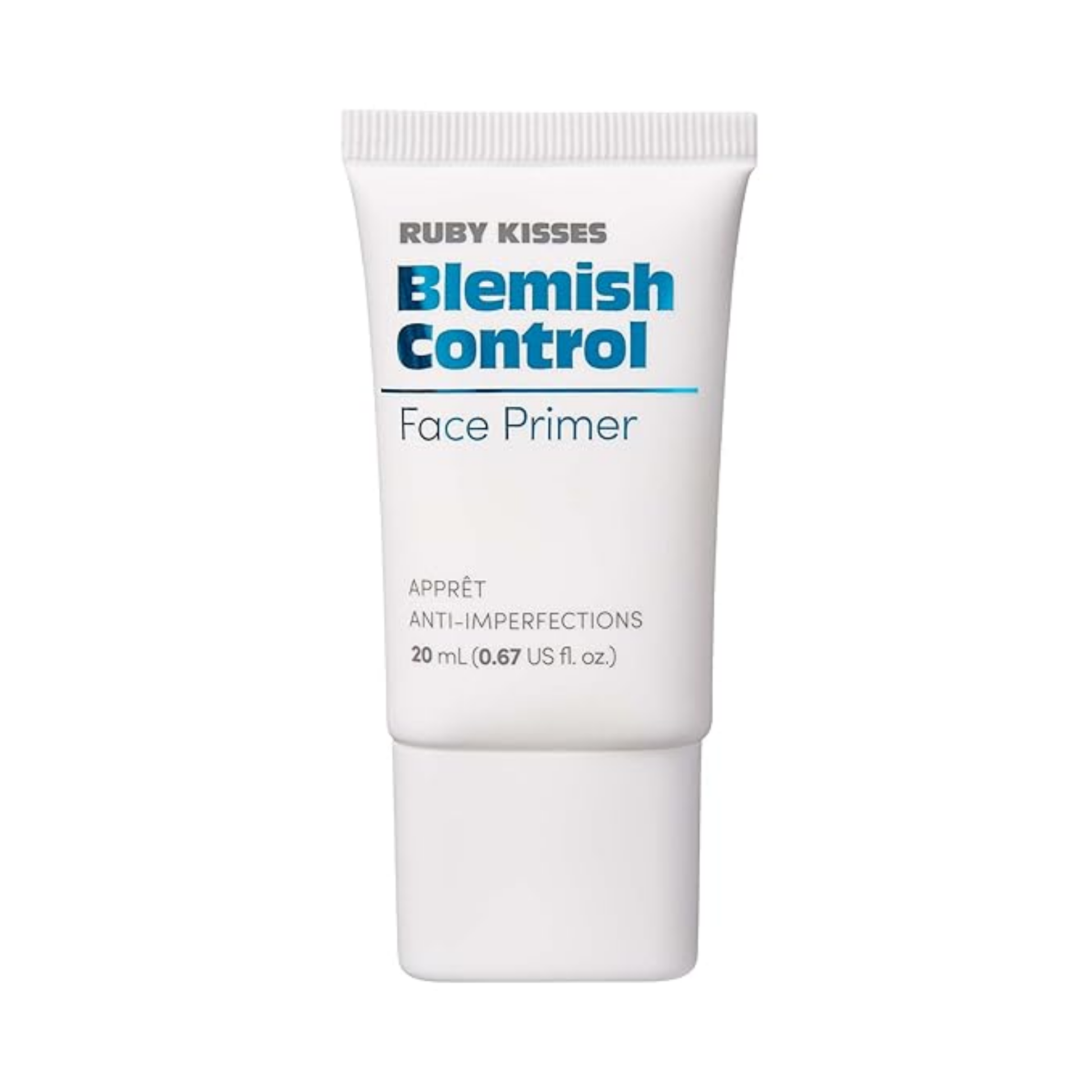 Ruby Kisses Blemish control Face Primer 20 mL white tube, front label on white background