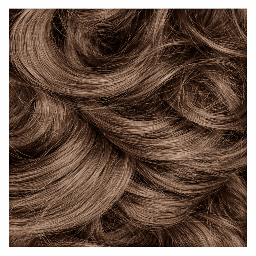 Scrunch bun human hair hairpiece medium brown elastic updo bun