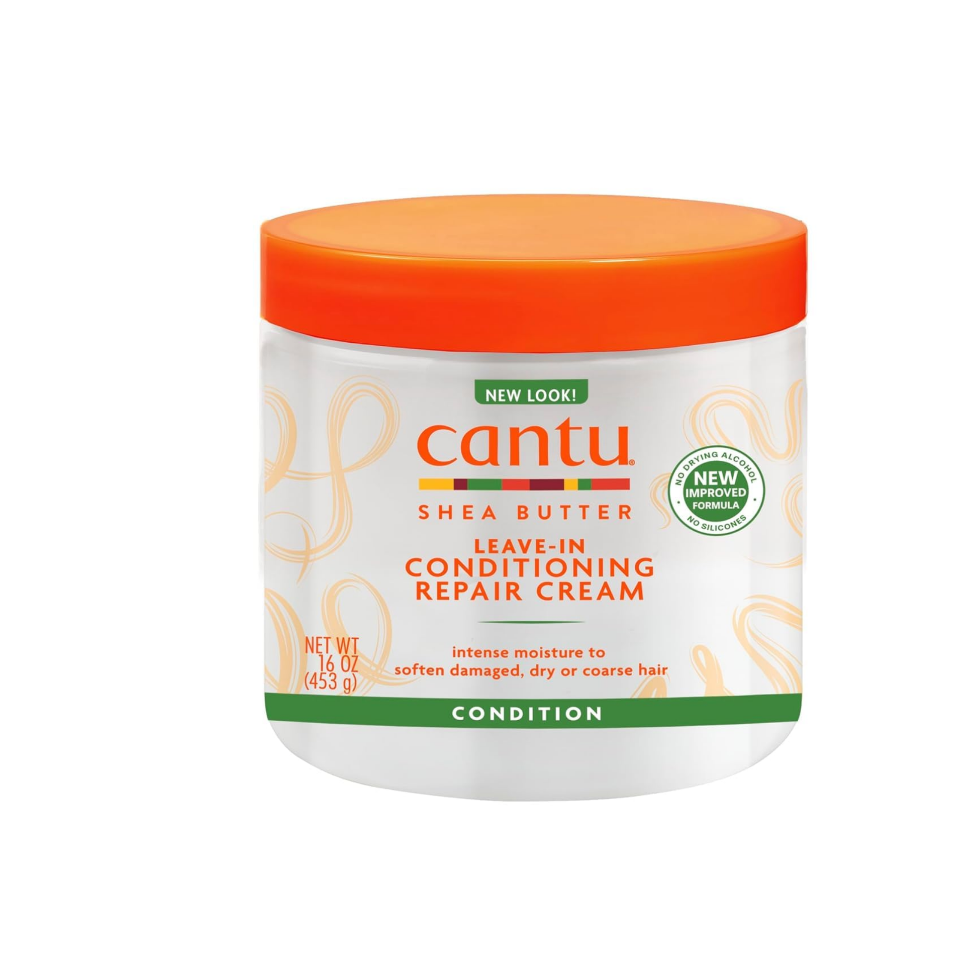 16 oz shea butter leave-in conditioning repair cream for dry, damaged, or coarse hair to soften, reduce breakage, and add shine.
