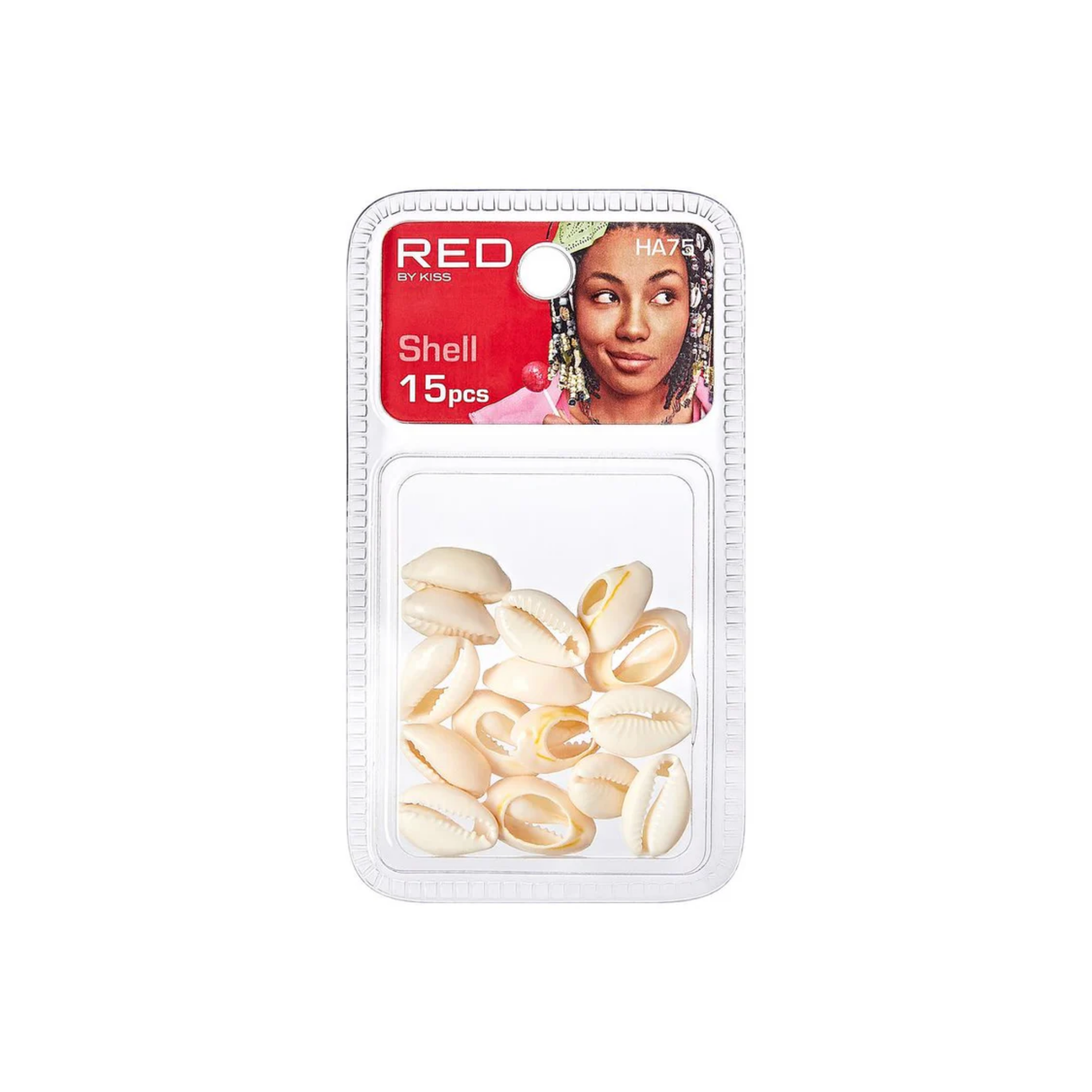 Shell hair beads 15pcs for braids, locs, and extensions – natural decorative accessories