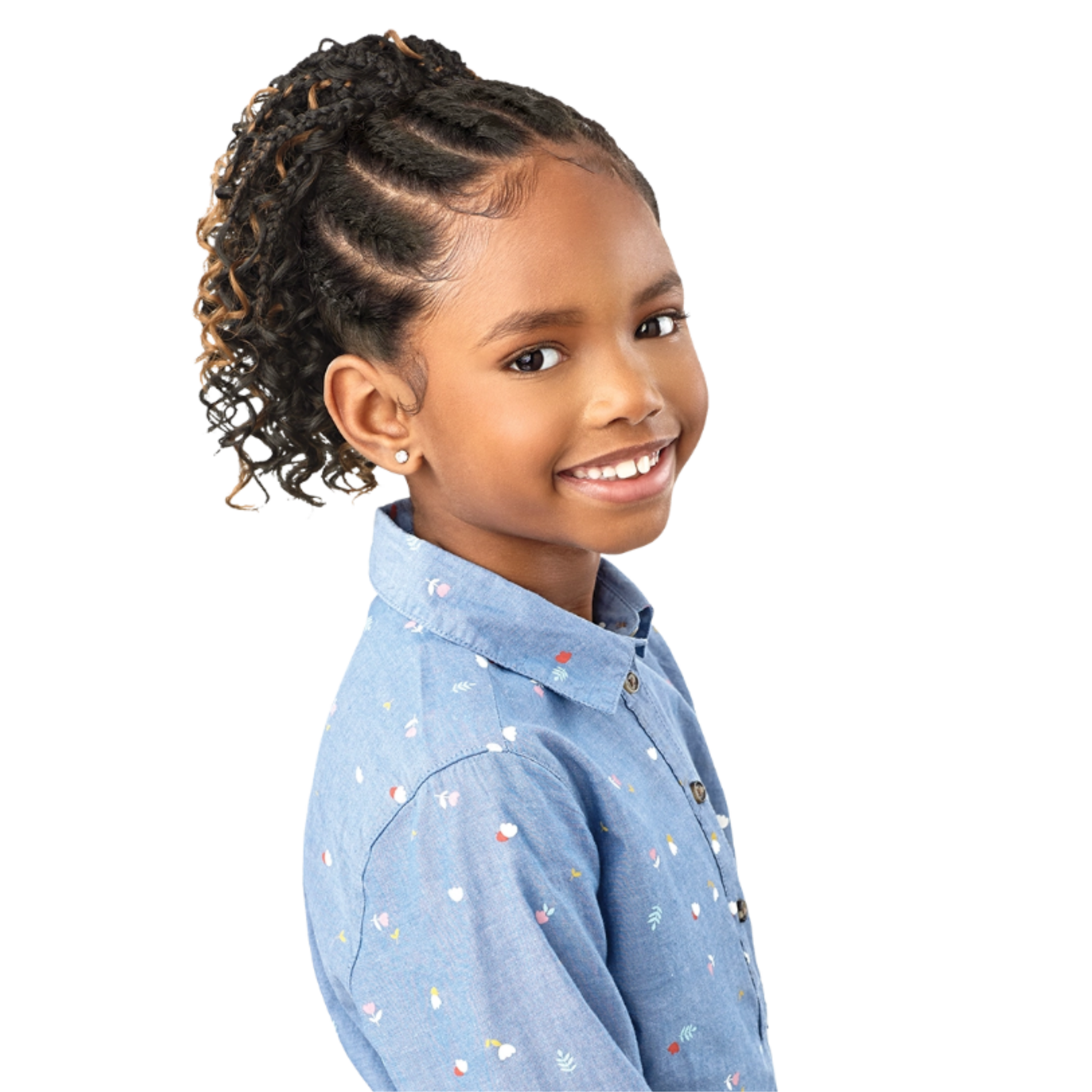 Boho Box Braids Drawstring Ponytail