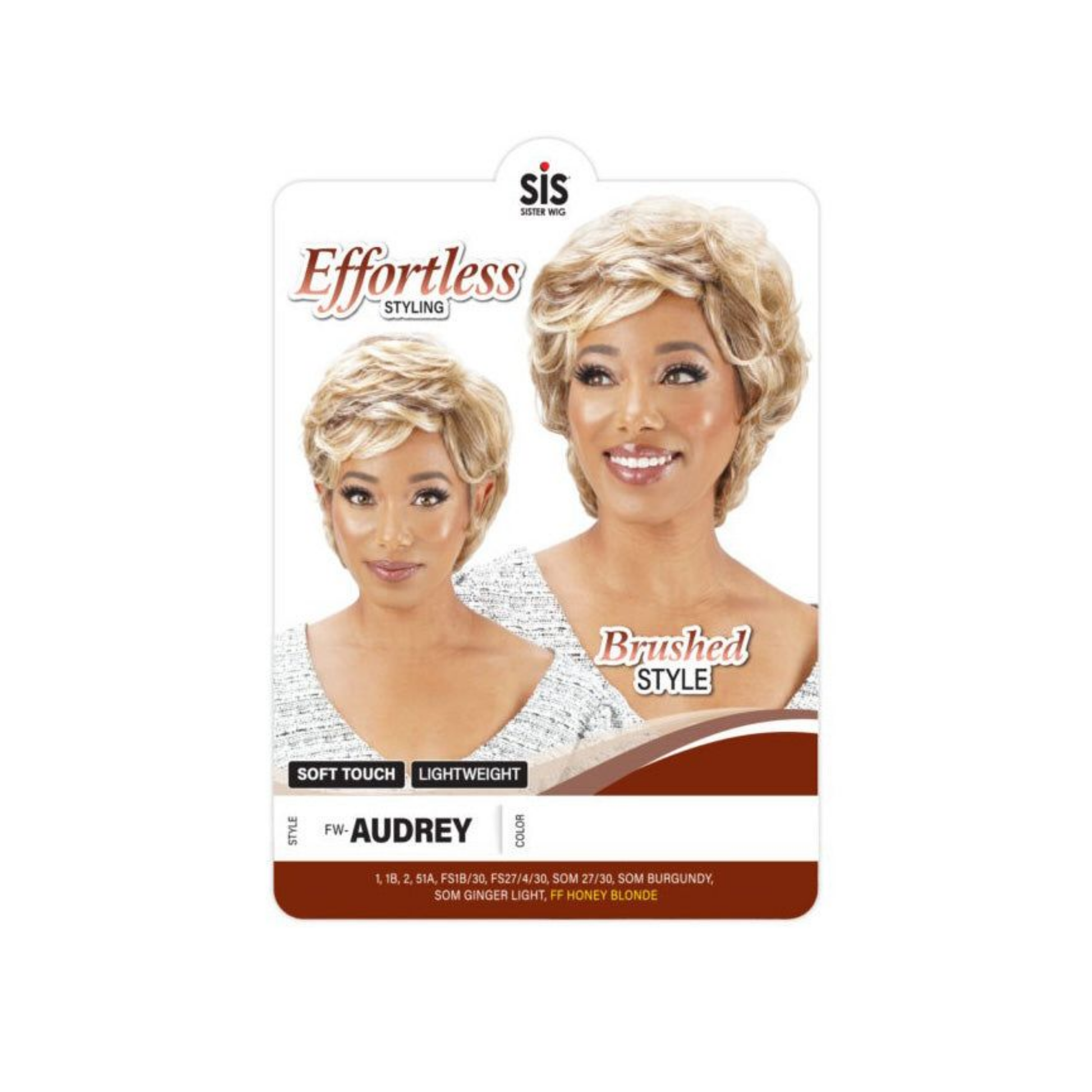 Short curly synthetic full wig with brushed zig-zag curls, lightweight soft texture, heat resistant up to 400°F