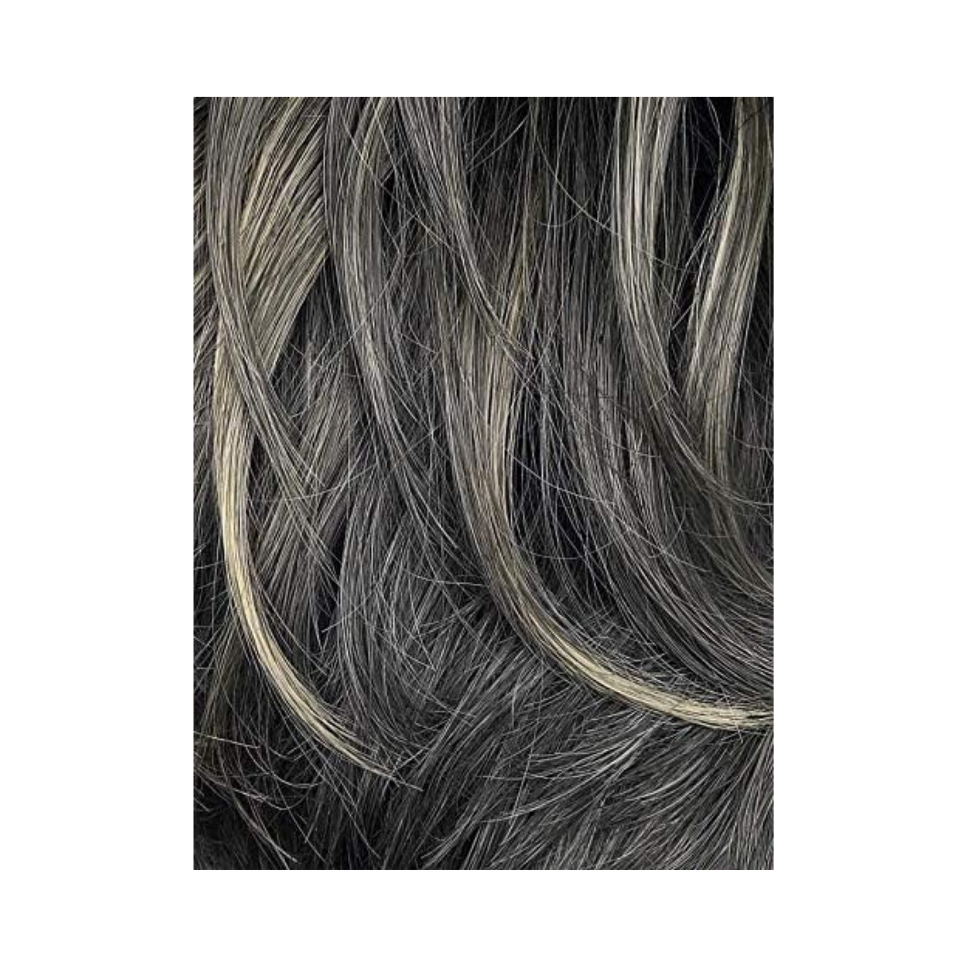 Short pixie cut lace front wig in steel tone with tail-cut shaggy style and heat-resistant synthetic fiber