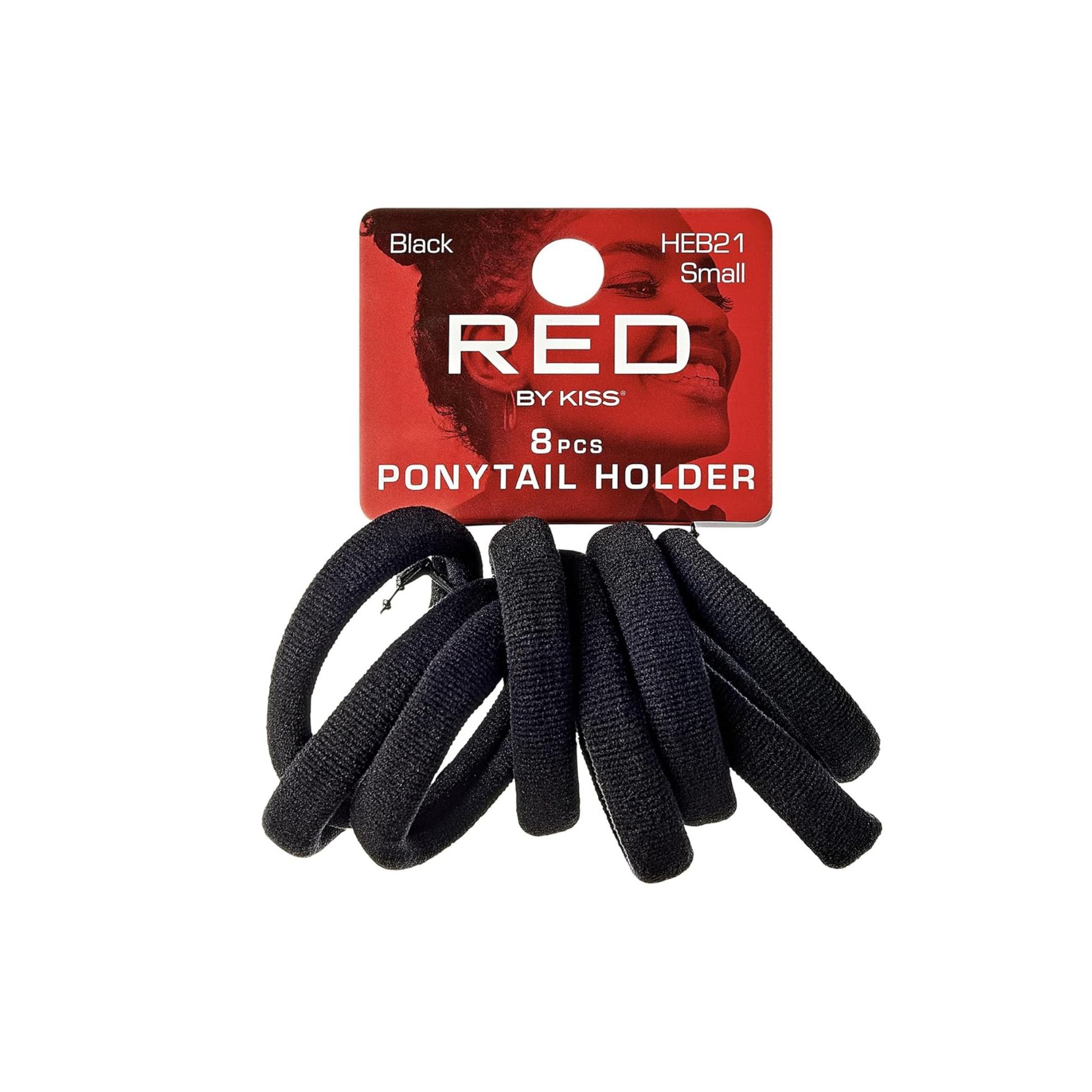 Small black ponytail holders – 8 pack seamless elastic hair ties for secure, gentle hold