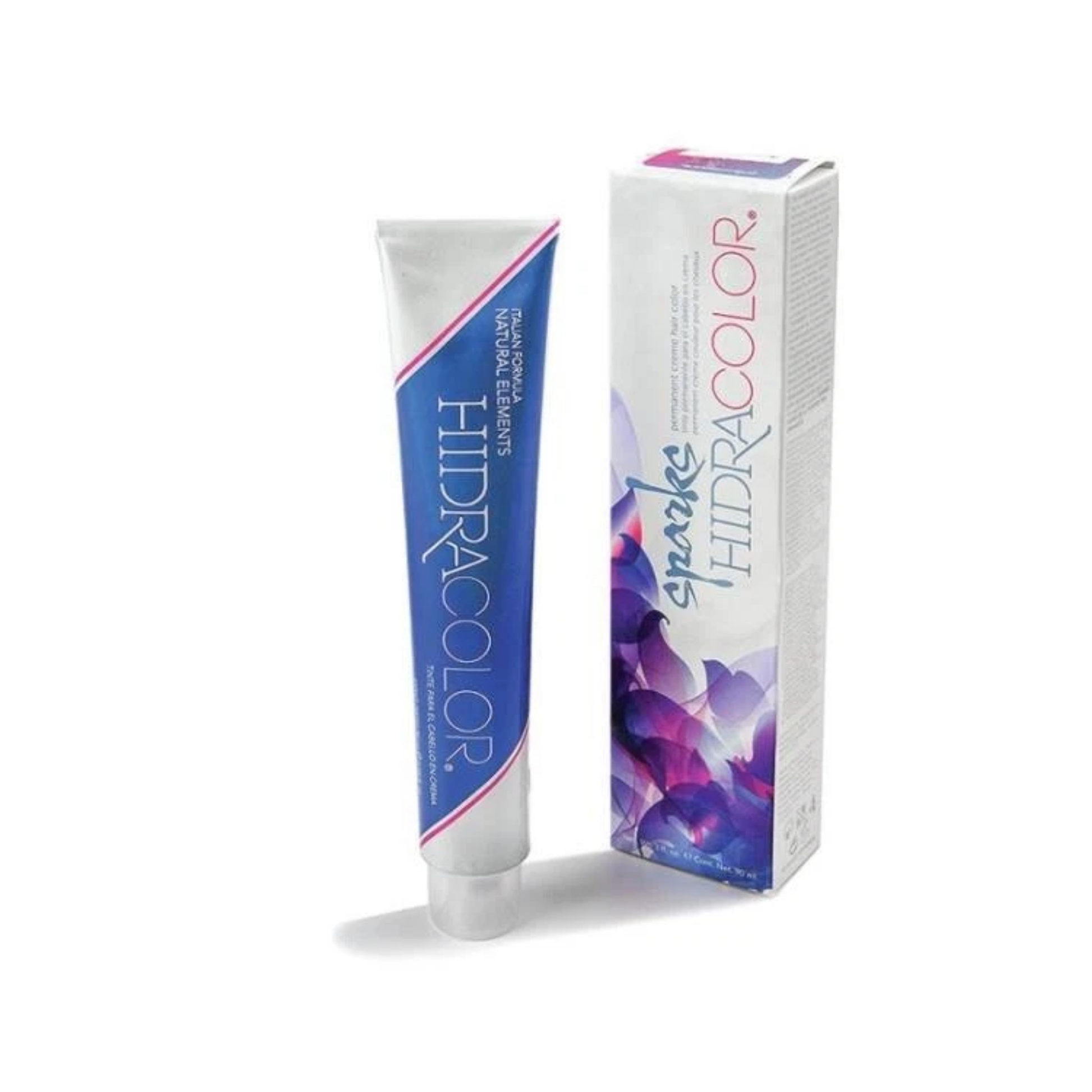 Sparks HidraColor Permanent Cream Hair Color tube and box – Italian formula hair dye.