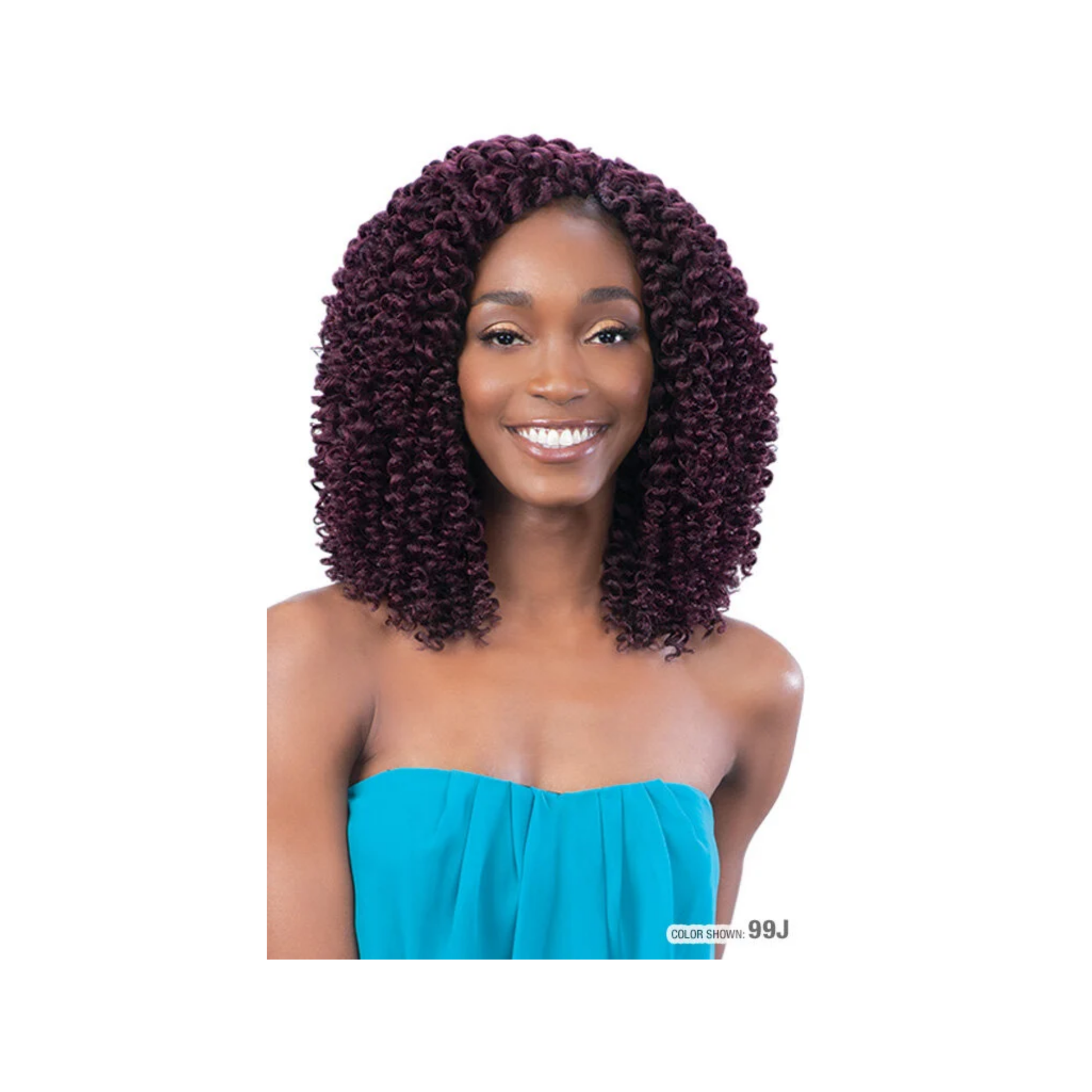 Spiral wand curl braiding hair with defined curls and lightweight texture