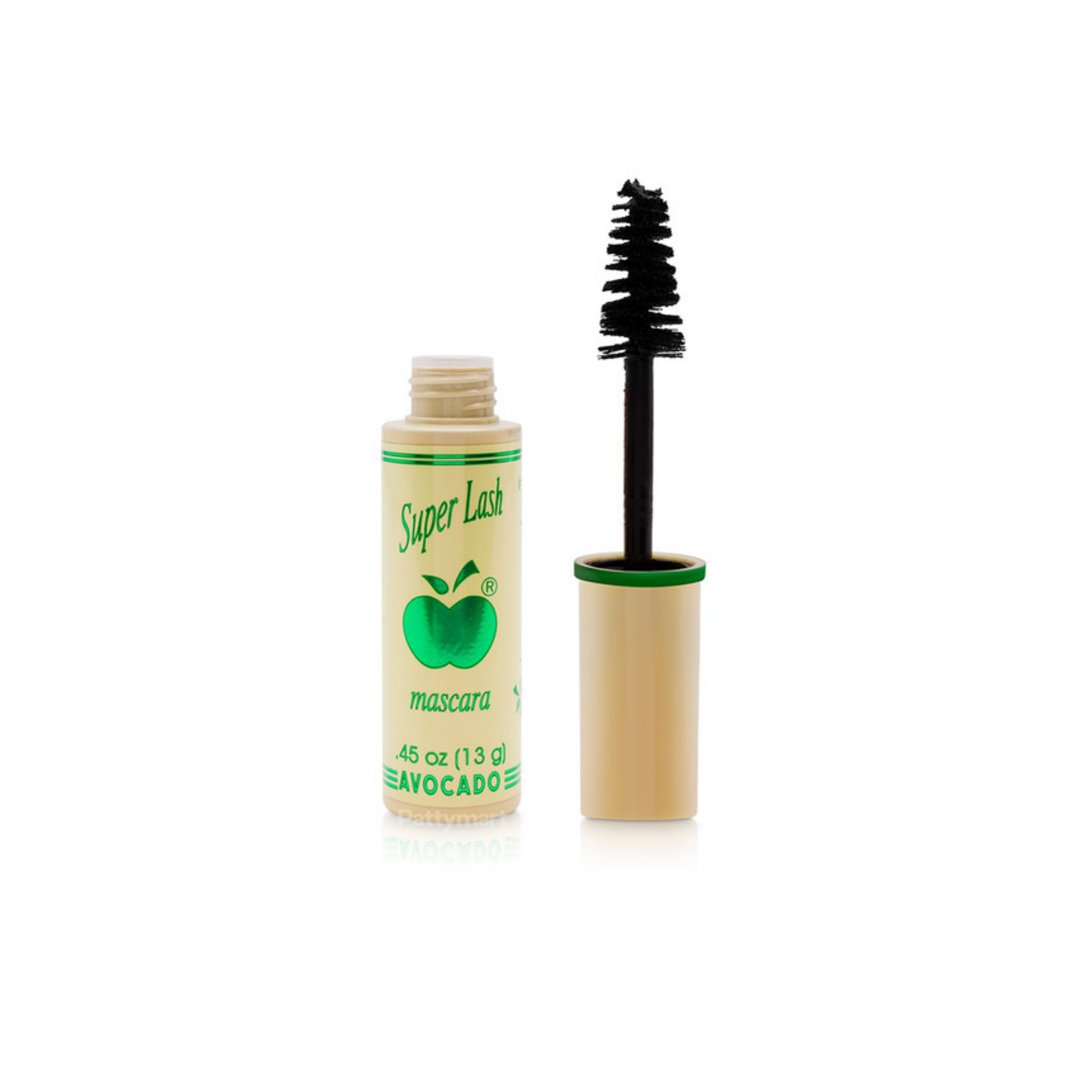 Avocado shade volumizing mascara with avocado oil that conditions lashes for a natural, full look.