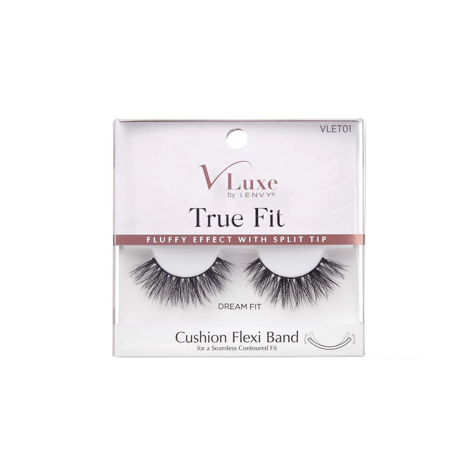  Dream Fit true fit strip lashes with fluffy split-tip design.