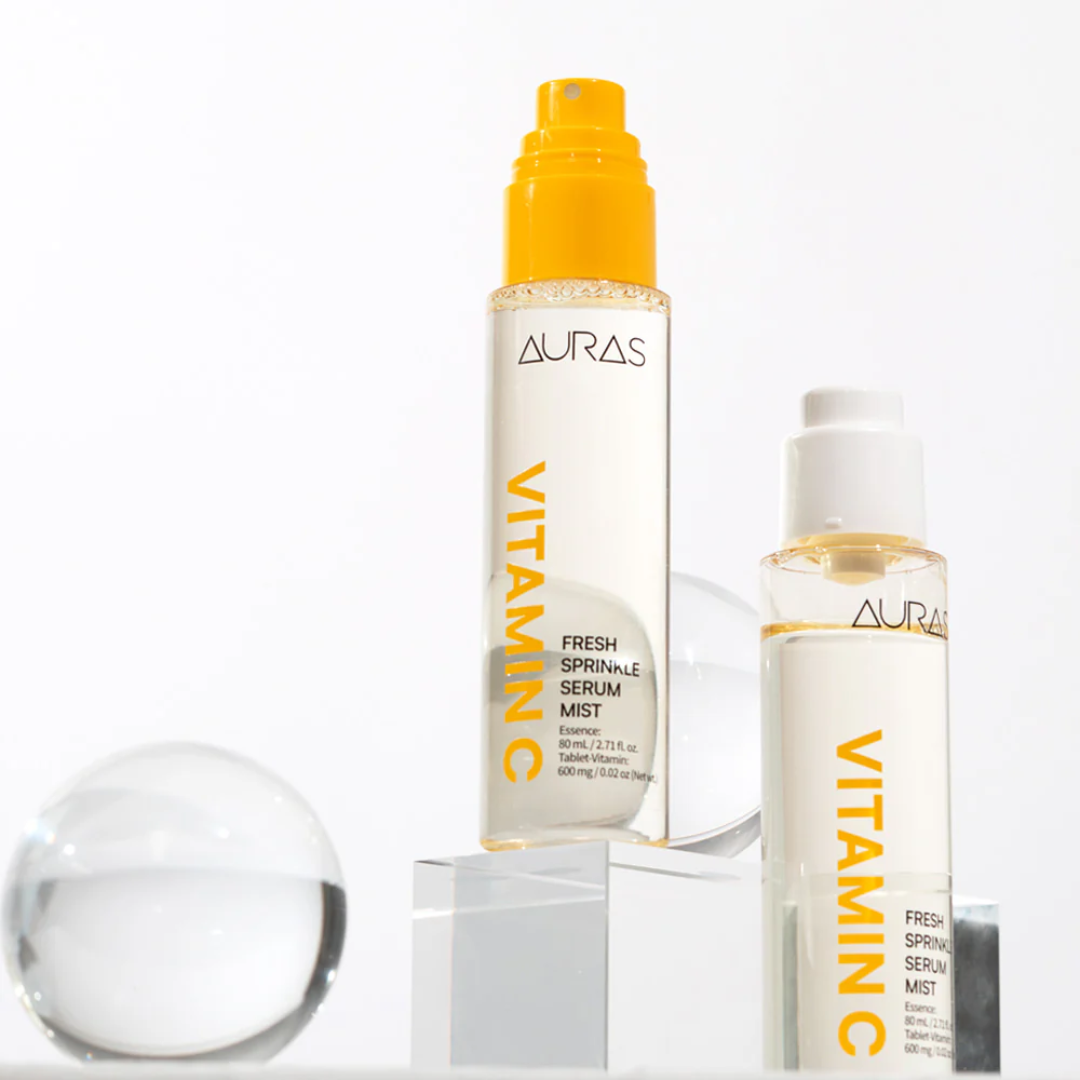 Fresh Vitamin C sprinkle serum mist  80ml with fine spray for Brightening, tone-up & antioxidant protection.