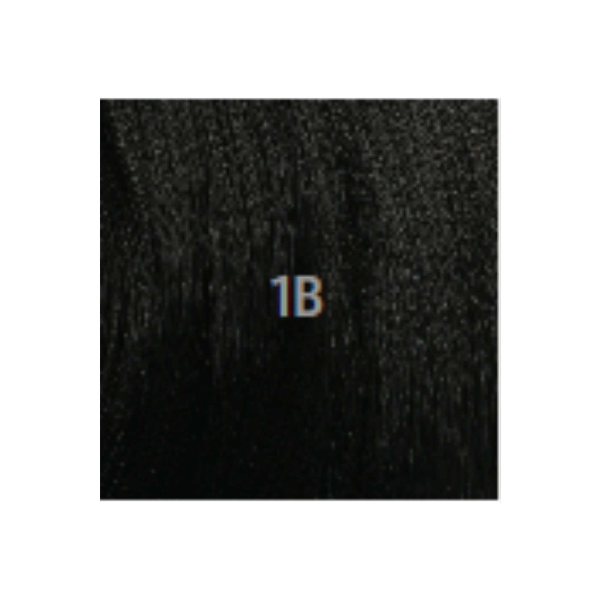 Water wave human hair braiding bulk 18" in Color 1B Off Black.