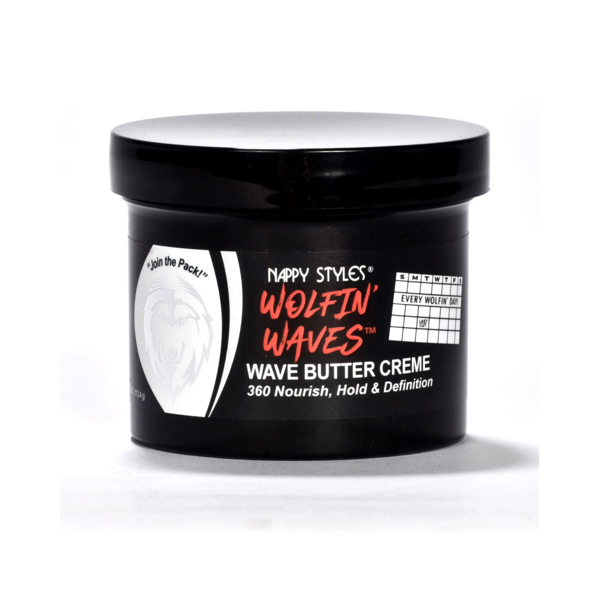 Wolfin’ Waves 360 Butter Crème lightweight hydrating hair cream for wave definition and hold