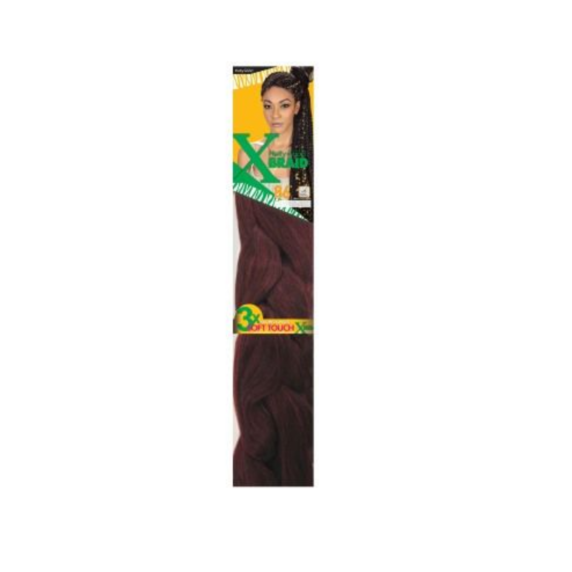 X braid synthetic braiding hair 86 inch with natural texture for long-lasting protective braids