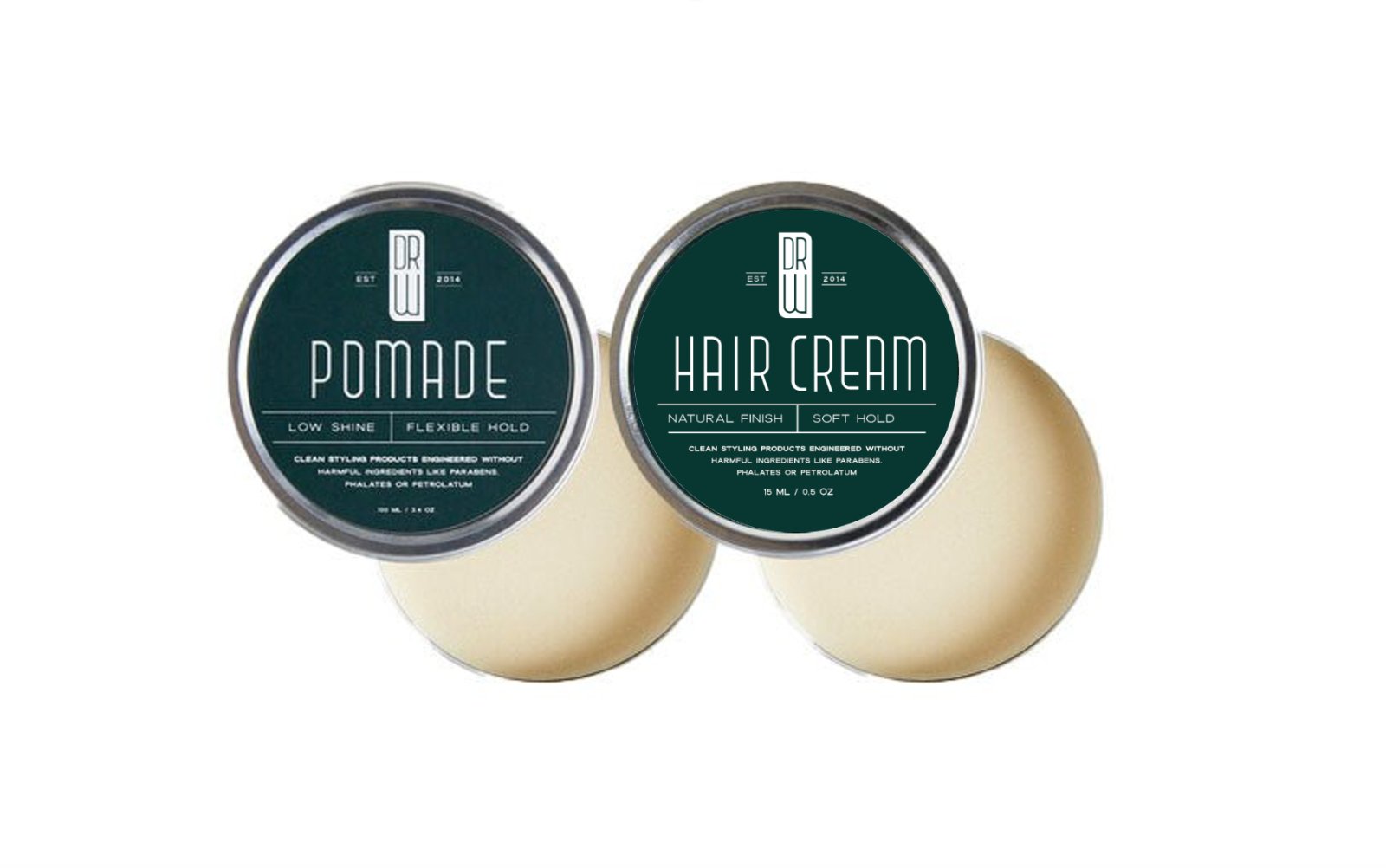 Dr. Watson's Hair Care | Hair Styling Sample Pack | Pomade and Hair Cream
