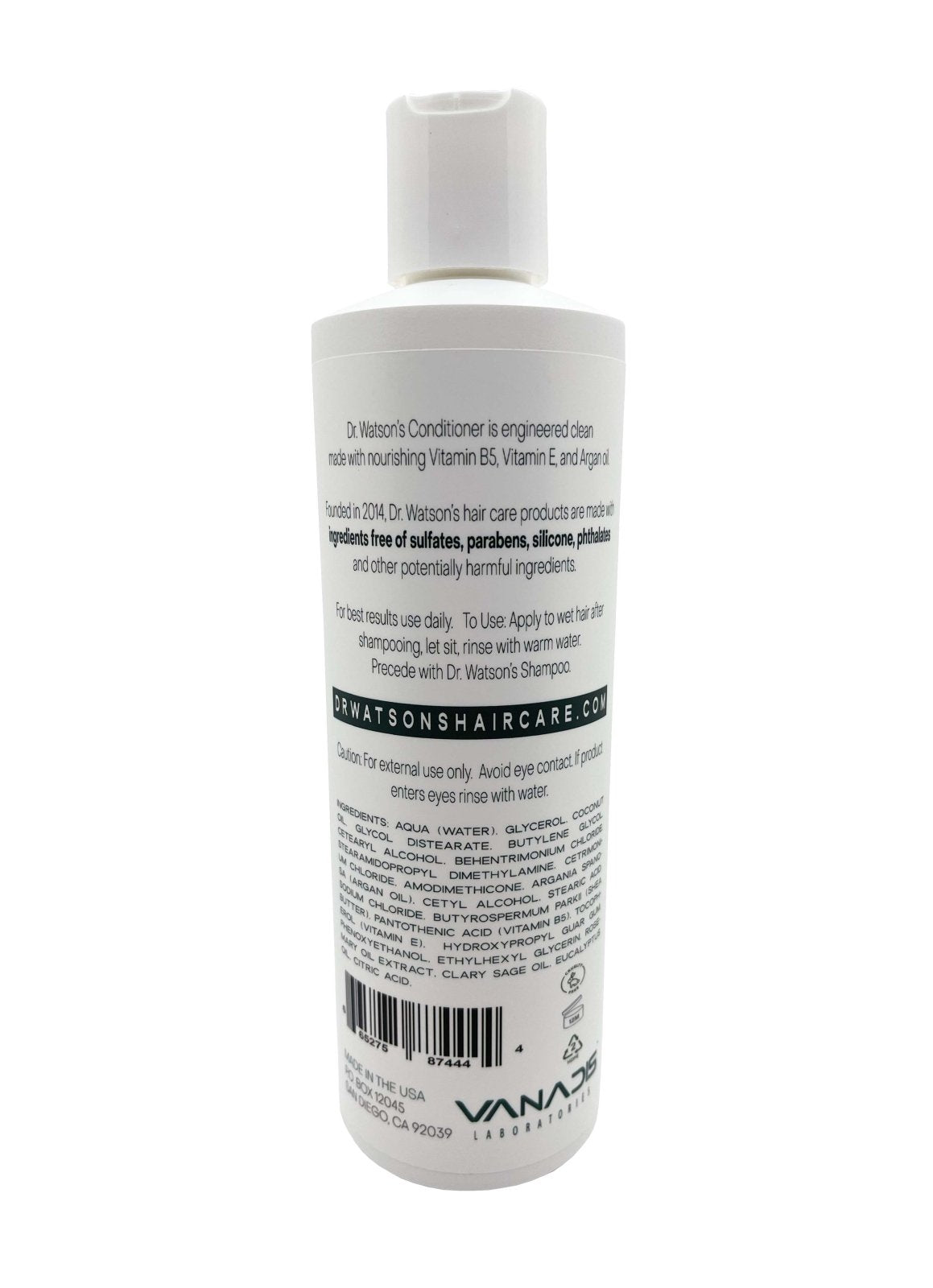 Dr. Watson's Hair Care | Shampoo & Conditioner Duo | The Original | 16 Oz Each